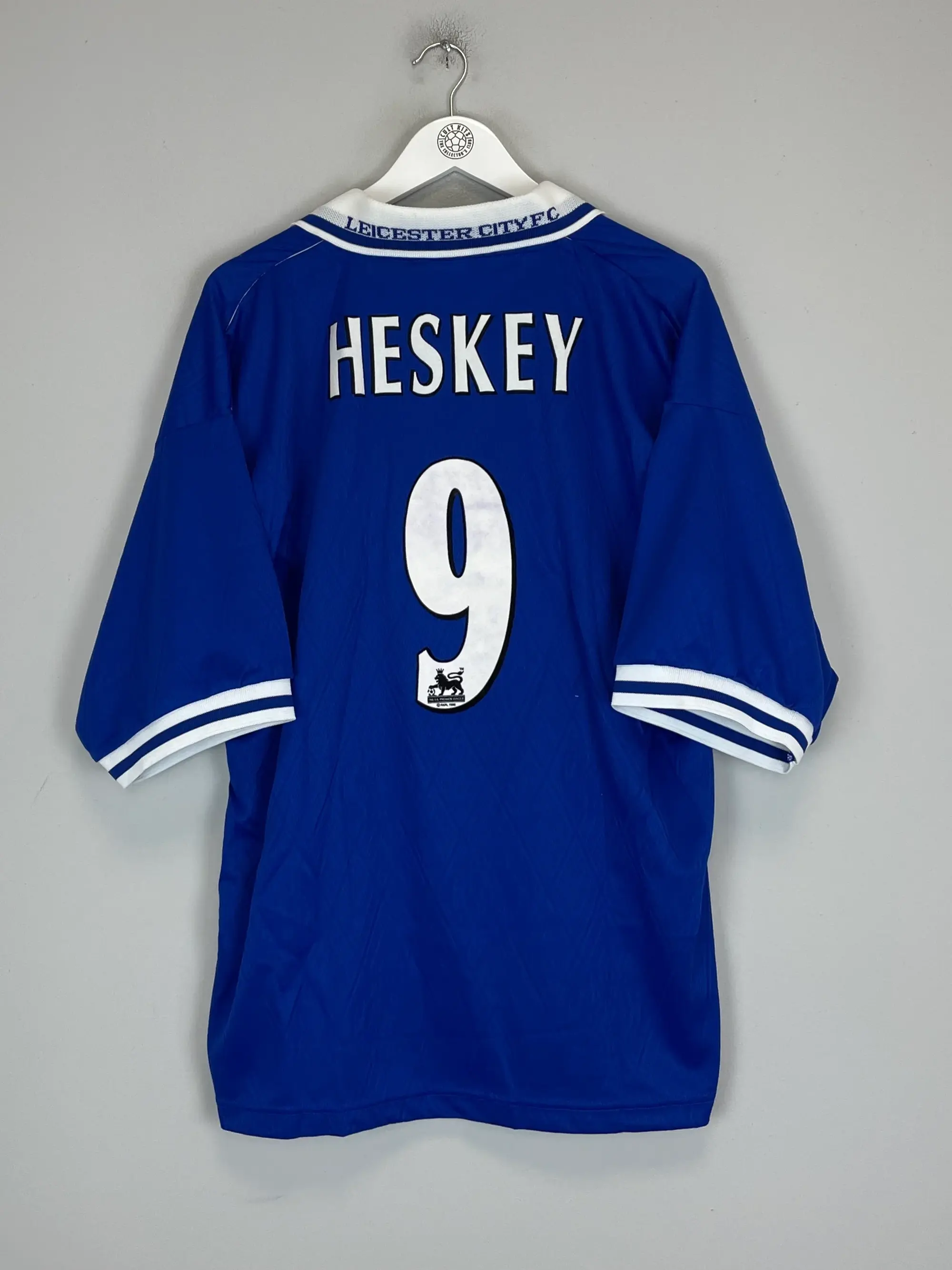 1999/00 LEICESTER CITY HESKEY #9 *MINT* HOME SHIRT (XL) FOX LEISURE | Cult Kits
