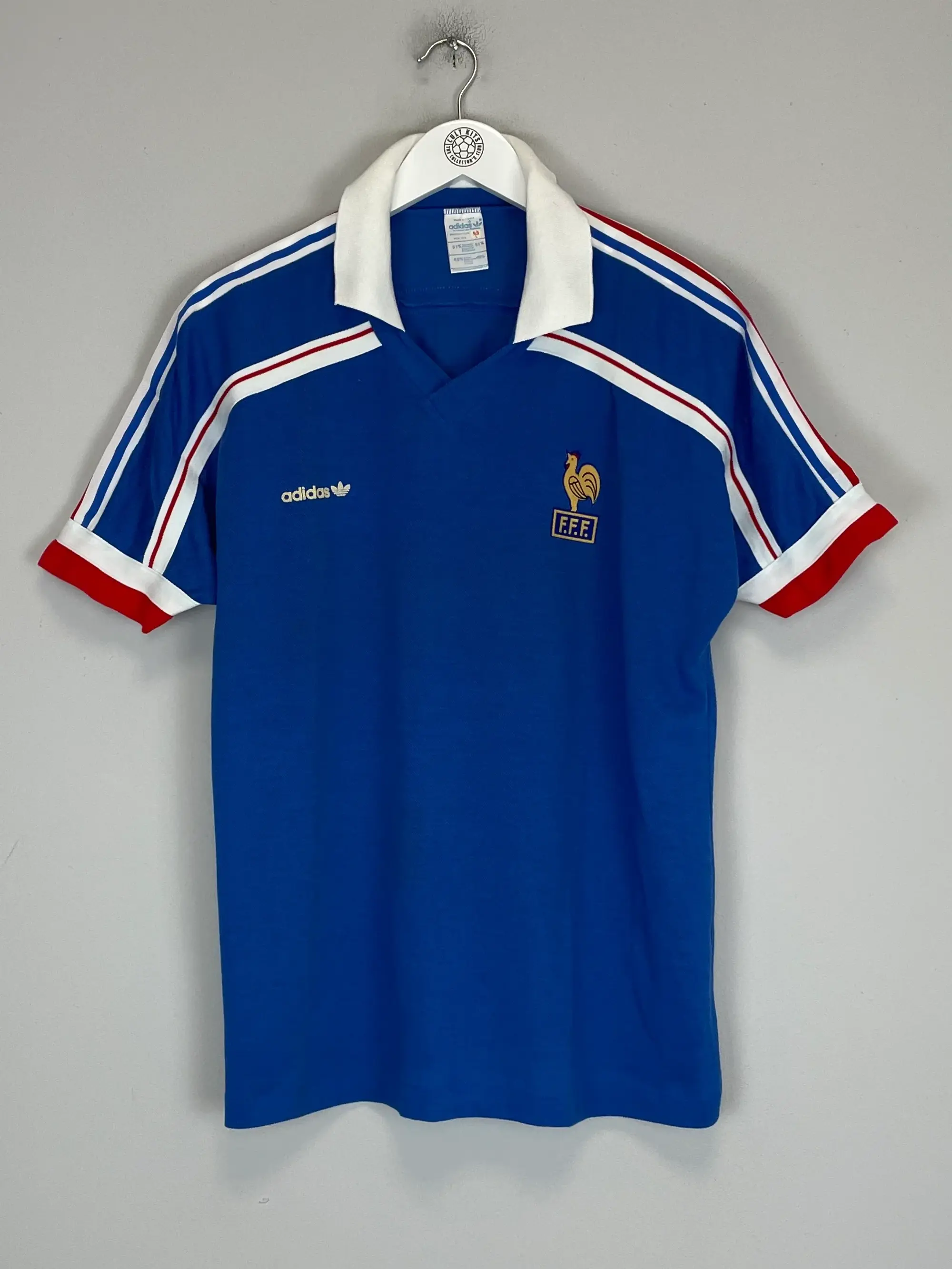 1985/90 FRANCE *MINT* HOME SHIRT (L) ADIDAS | Cult Kits