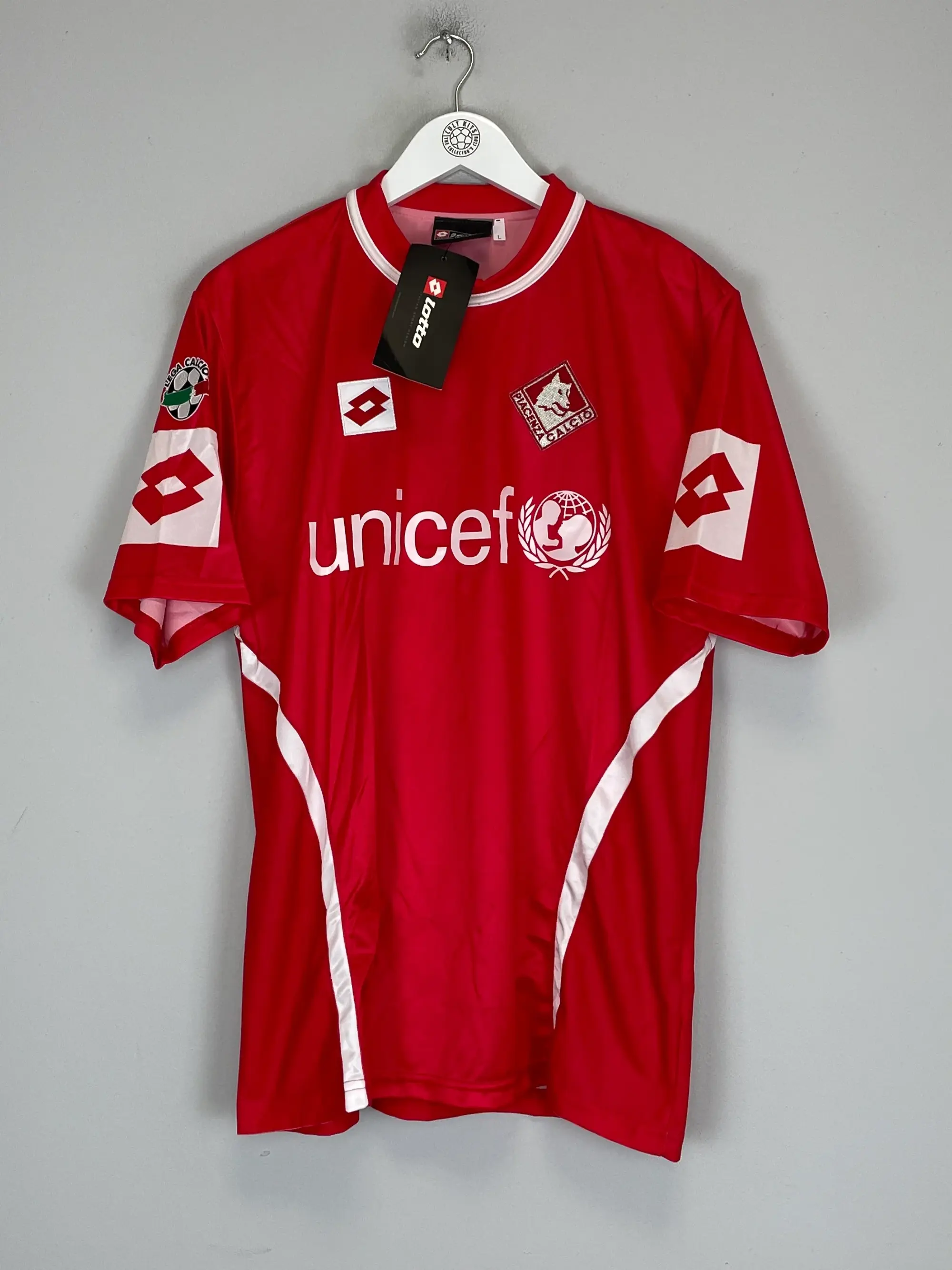 2003/04 PIACENZA RICCIO #8 *BNWT* HOME SHIRT (L) LOTTO | Cult Kits