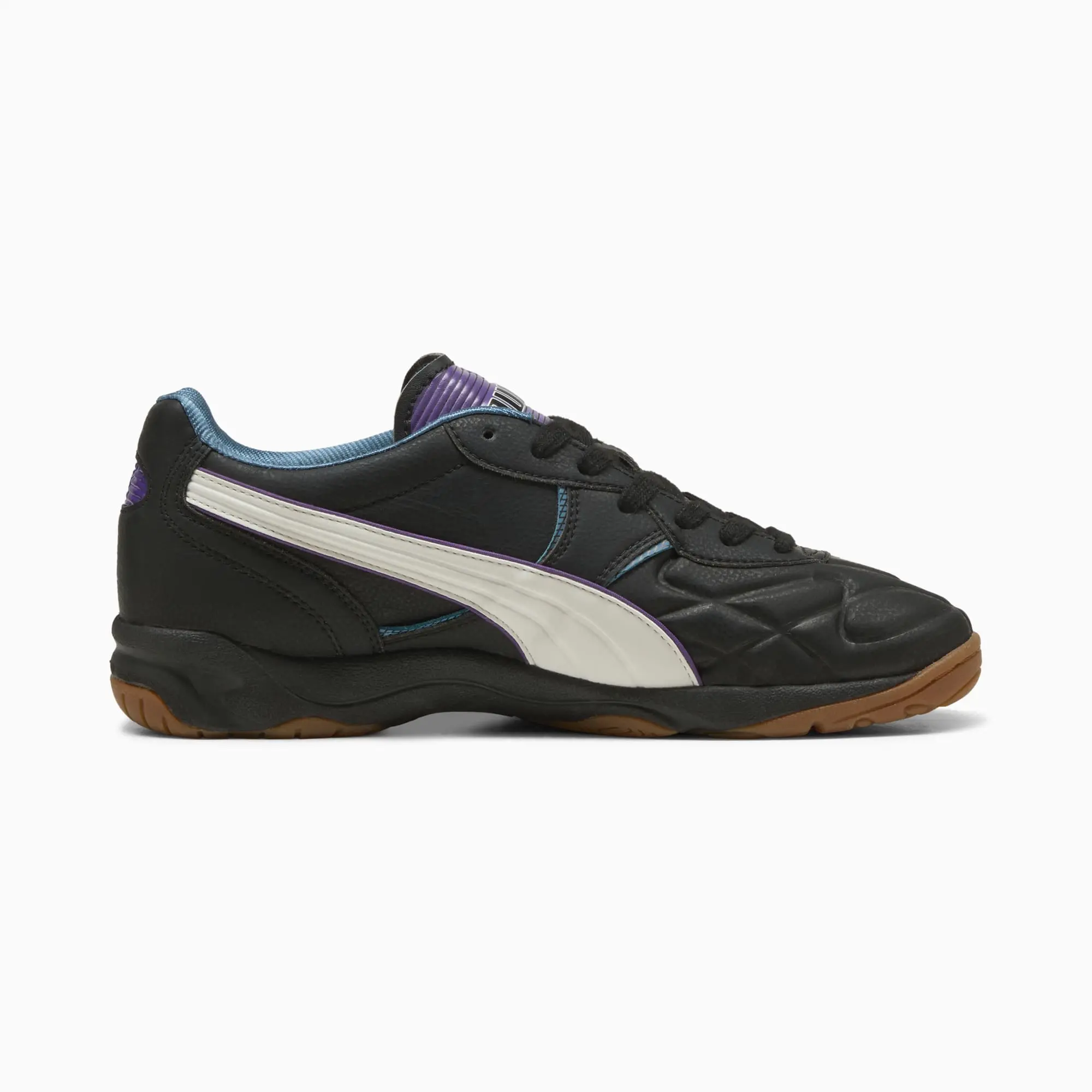 PUMA King Indoor Street Soccer 94 Sneakers Unisex, Black/Vapor Grey, size 10