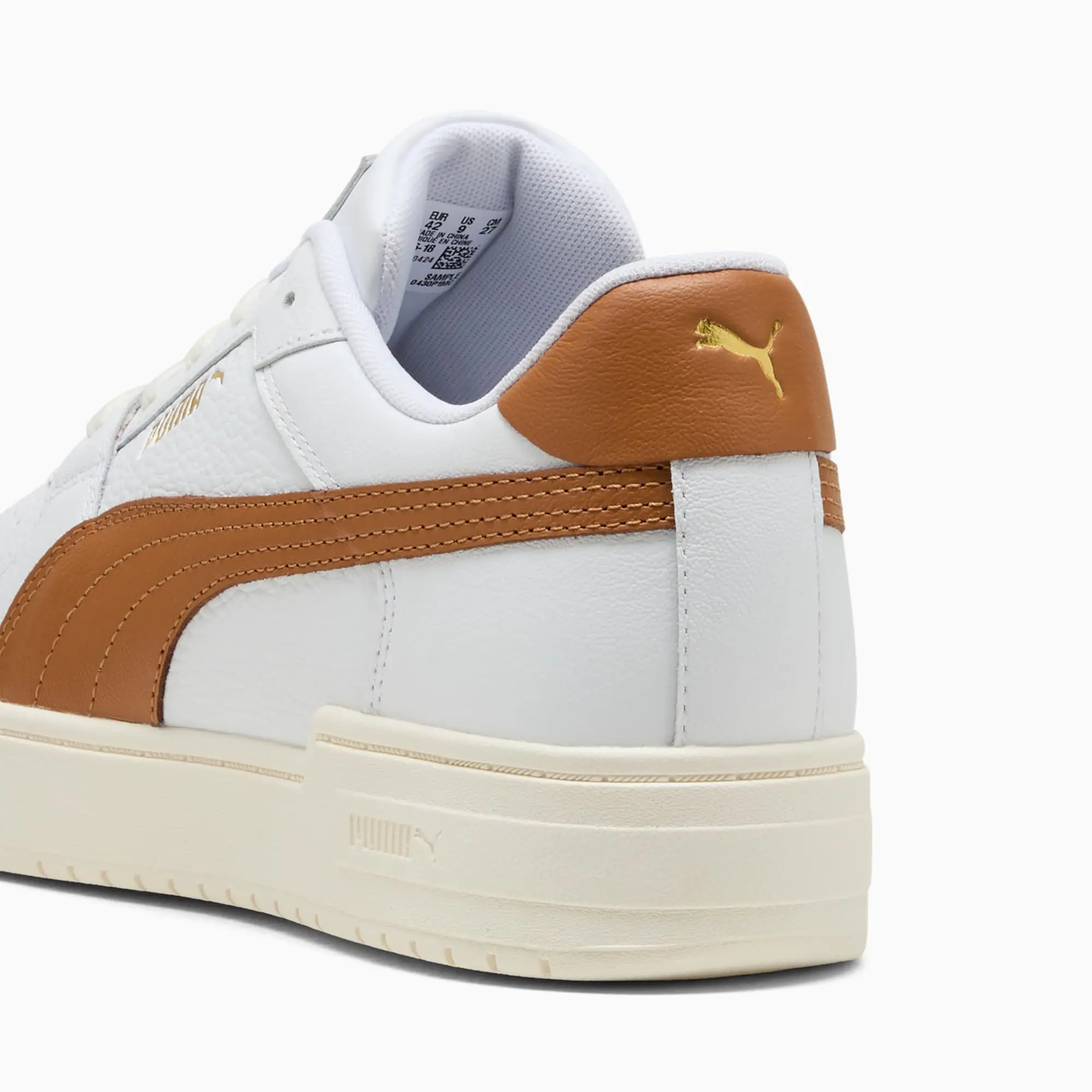 PUMA CA Pro Classic II Sneakers, White/Melted Caramel, size 10