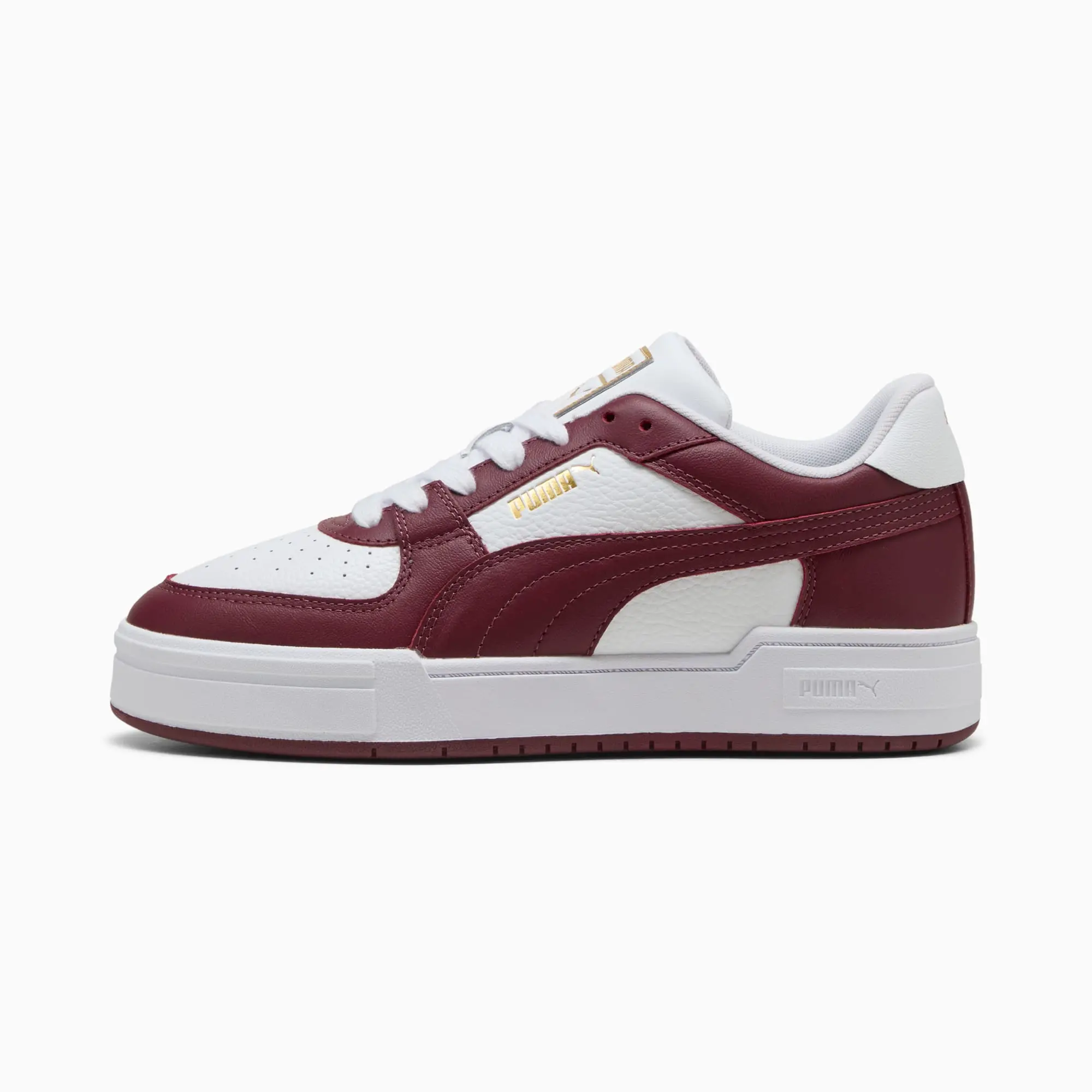 PUMA CA Pro Classic II Sneakers, White/Ruby Shimmer, size 10