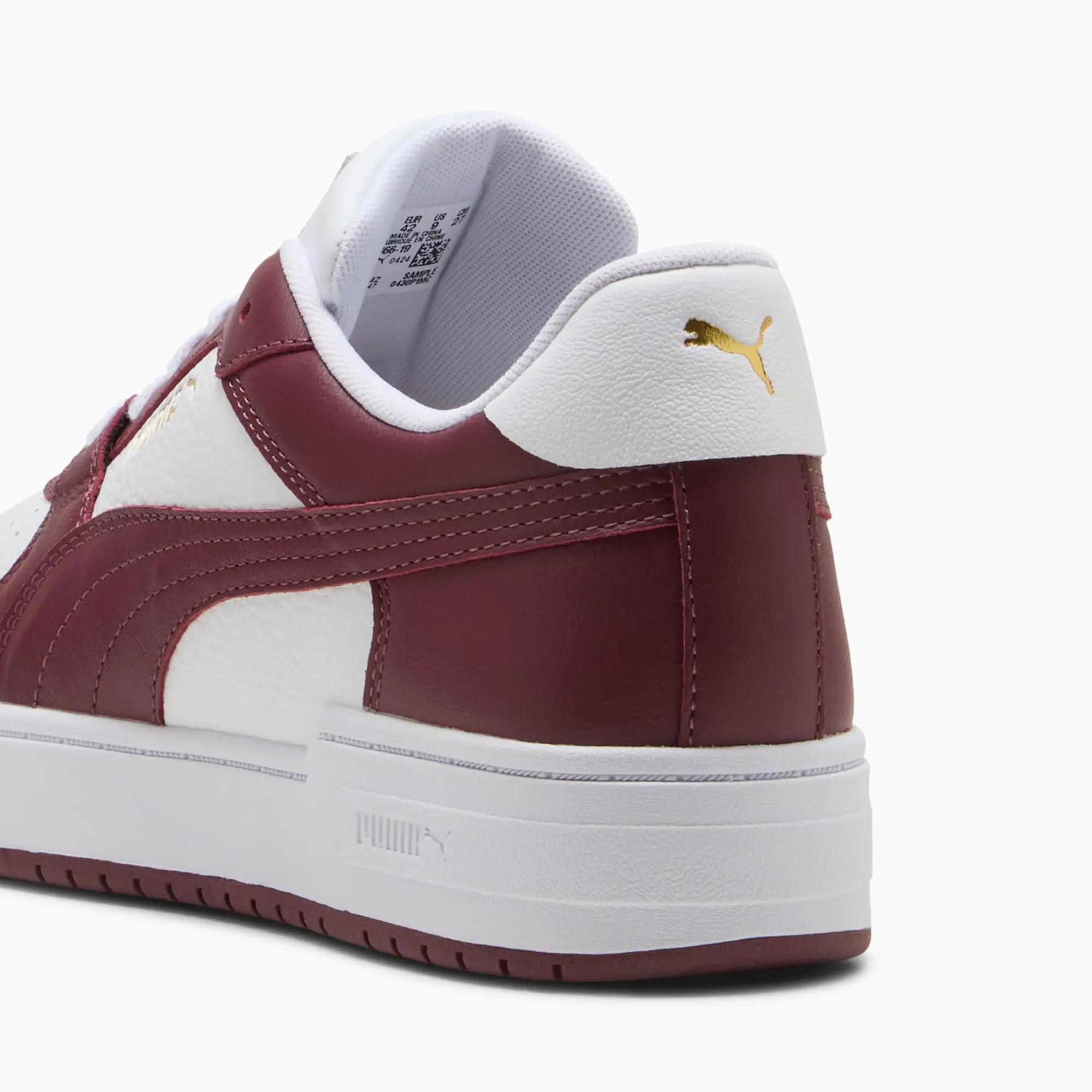 PUMA CA Pro Classic II Sneakers, White/Ruby Shimmer, size 10