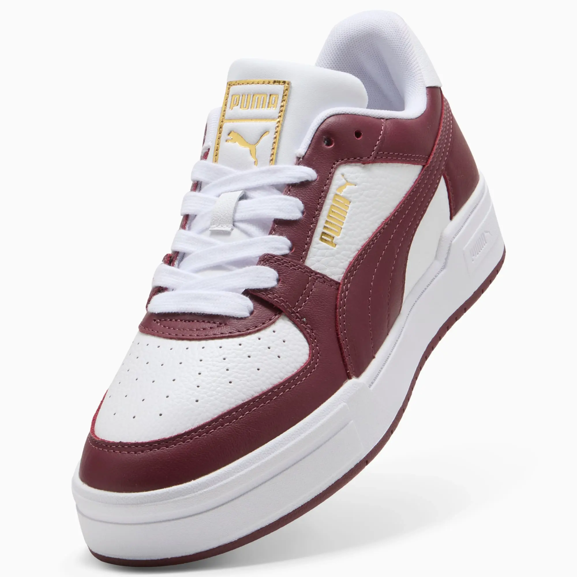 PUMA CA Pro Classic II Sneakers, White/Ruby Shimmer, size 10