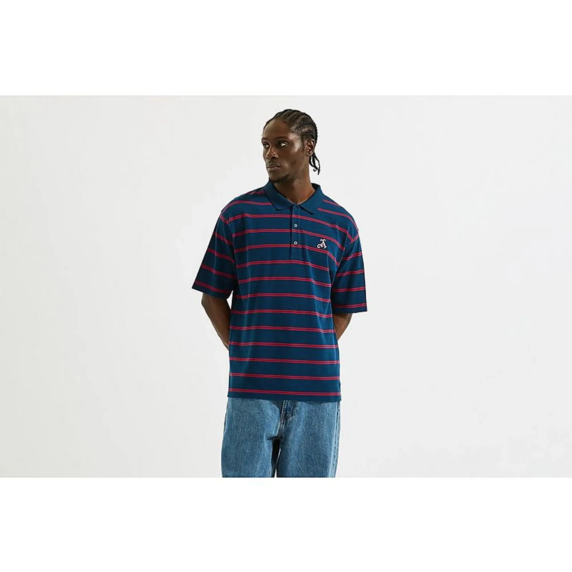 Arsenal Classics Intent Stripe Polo Shirt, Multicolor