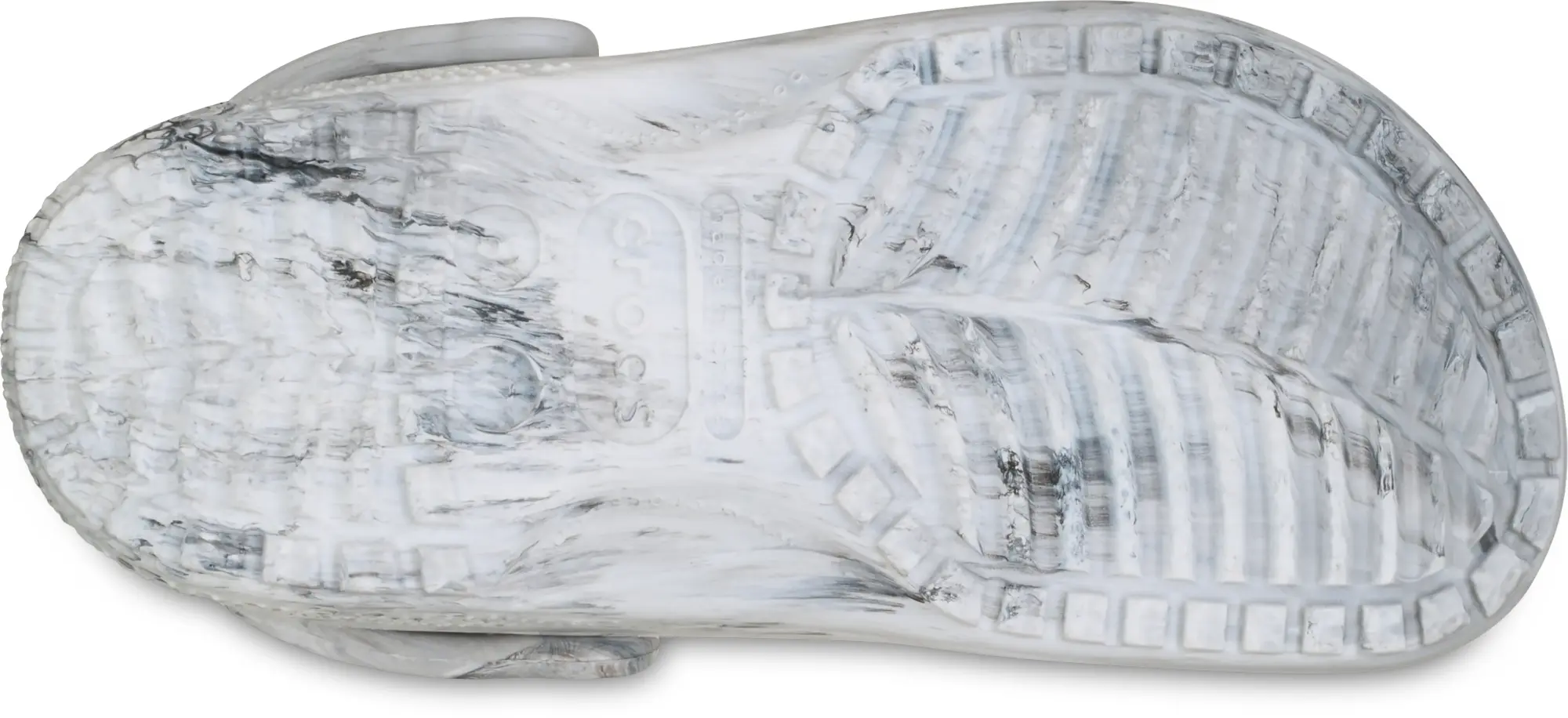 Crocs | Unisex | Classic Watercolor Marbled | Clogs | Grey Swirl | W4/M3