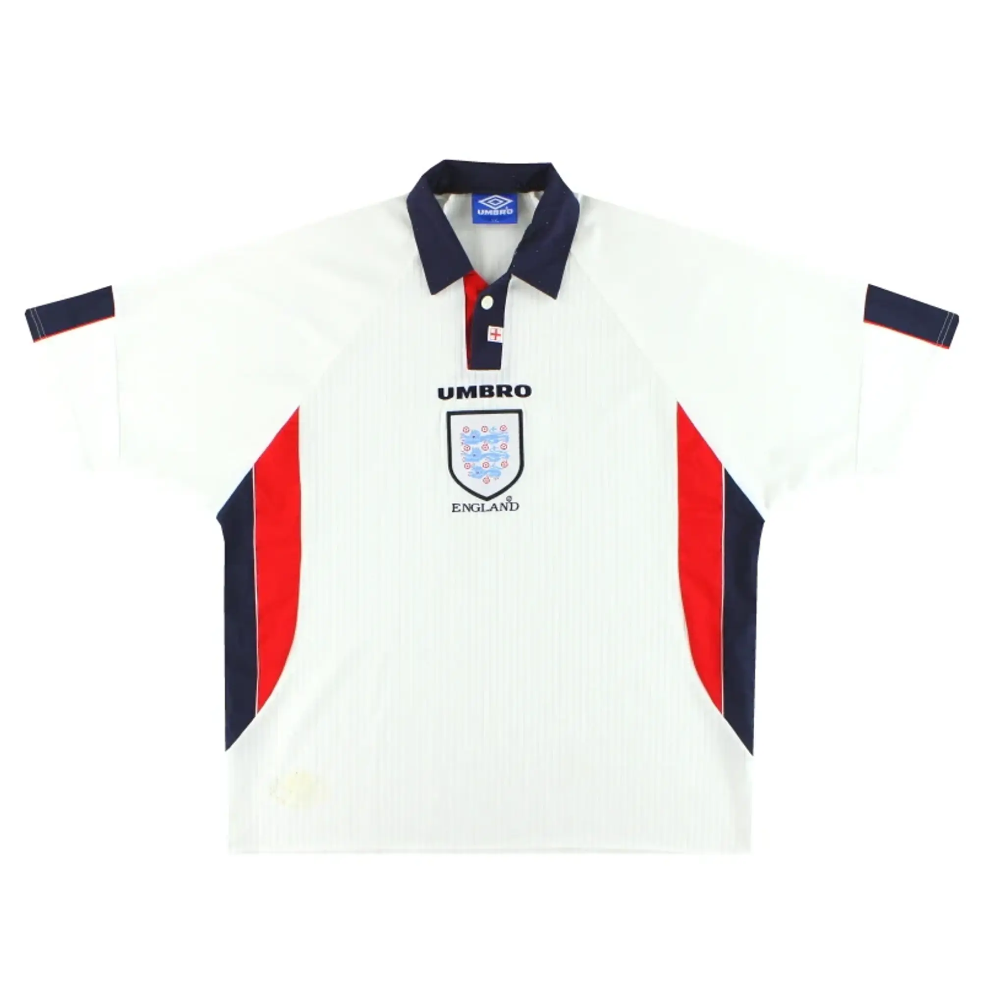 1997-99 England Umbro Home Shirt XXL - England / Very Good 