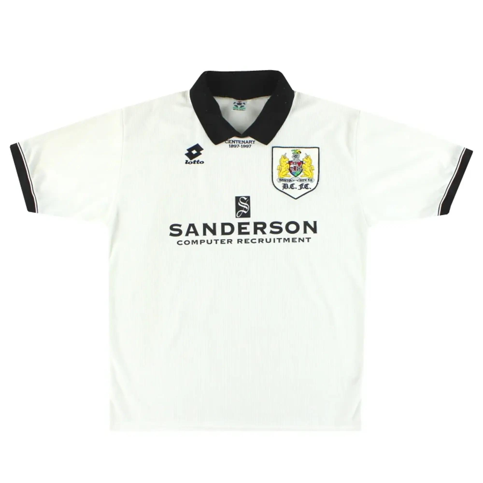 1996-97 Bristol City Lotto Centenary Away Shirt XL - Bristol City / Excellent 