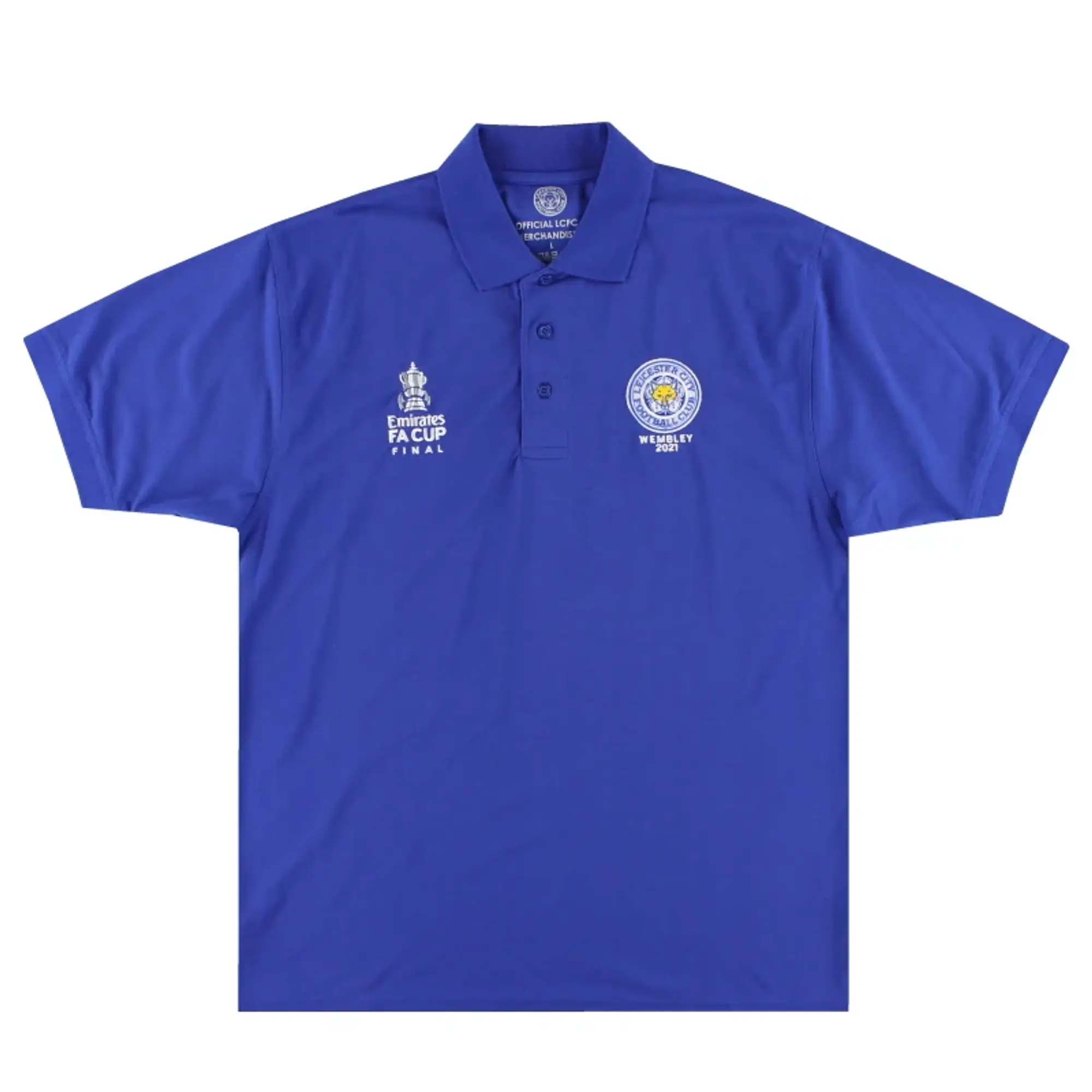 2021 Leicester FA Cup Final Polo Shirt L - Leicester City / Very Good 