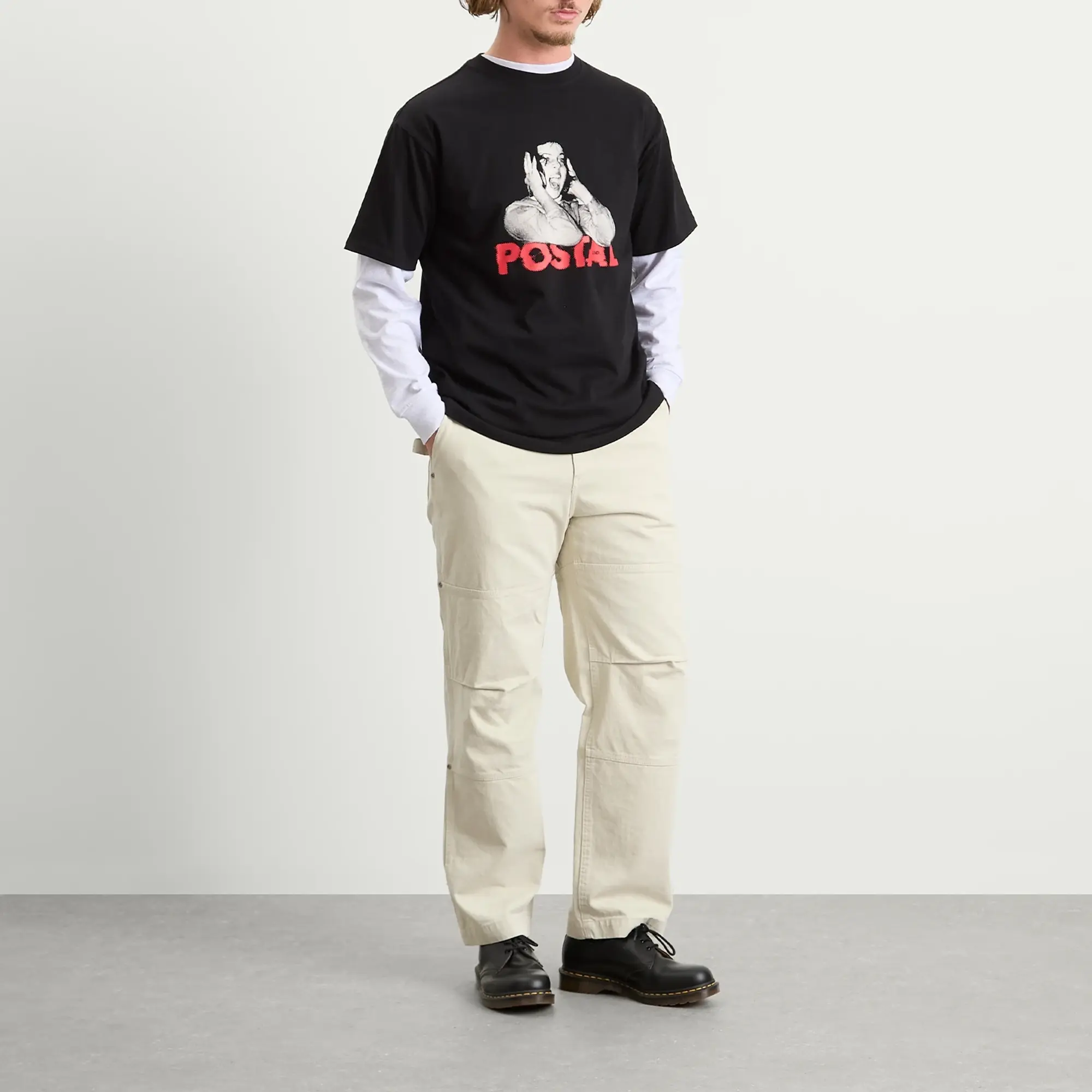 POSTAL Men's Hear No POSTAL Men's T-Shirt Black