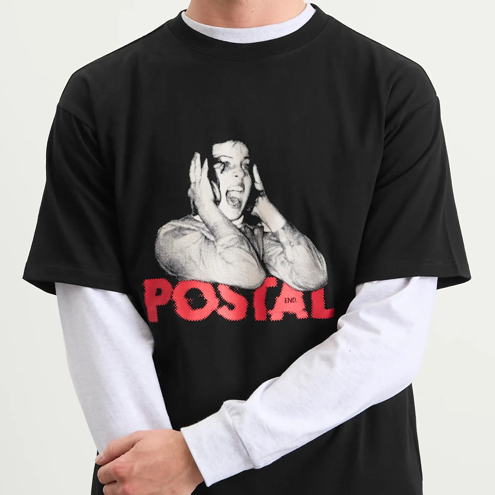 POSTAL Men's Hear No POSTAL Men's T-Shirt Black