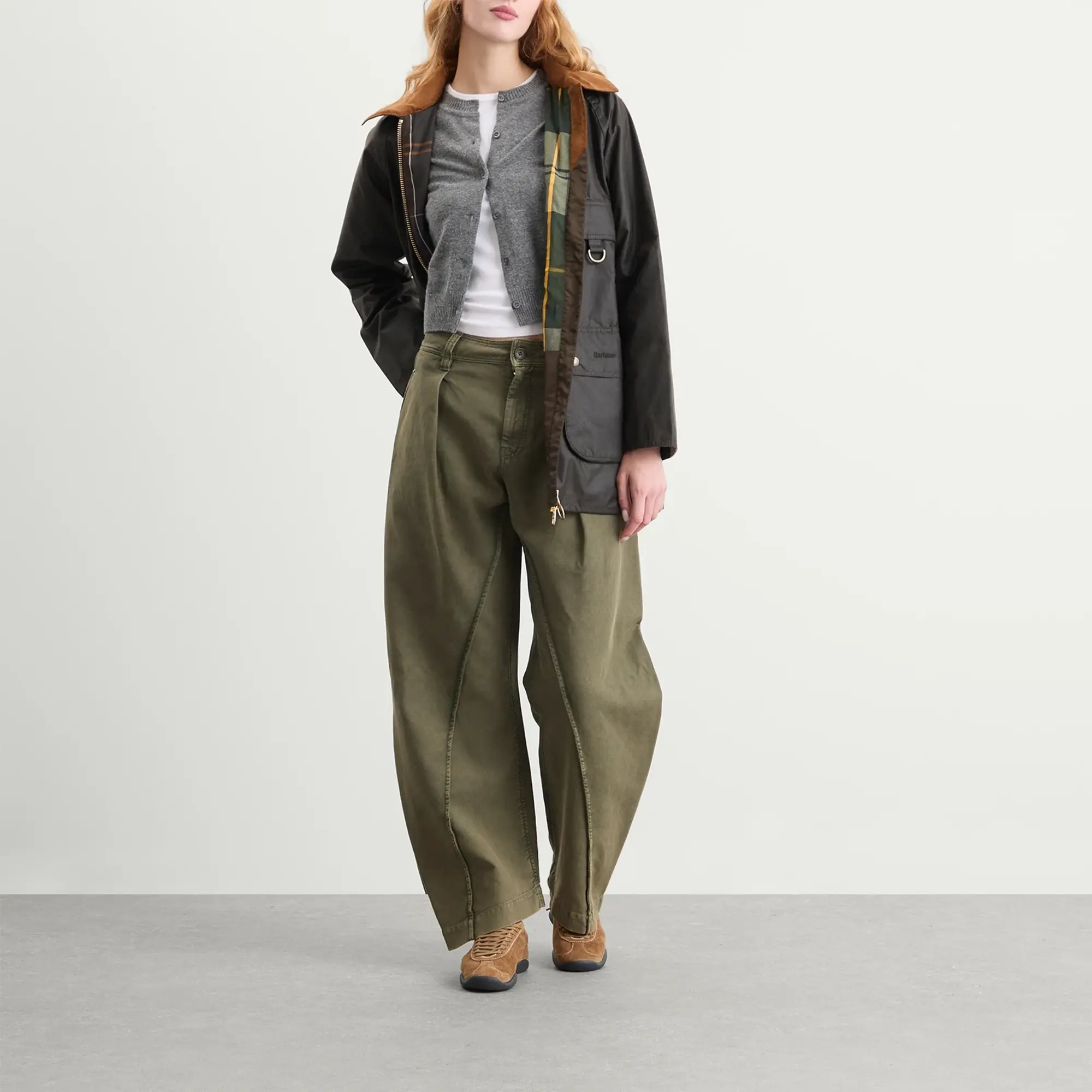 Barbour Women's Highclere Wax Jacket Olive