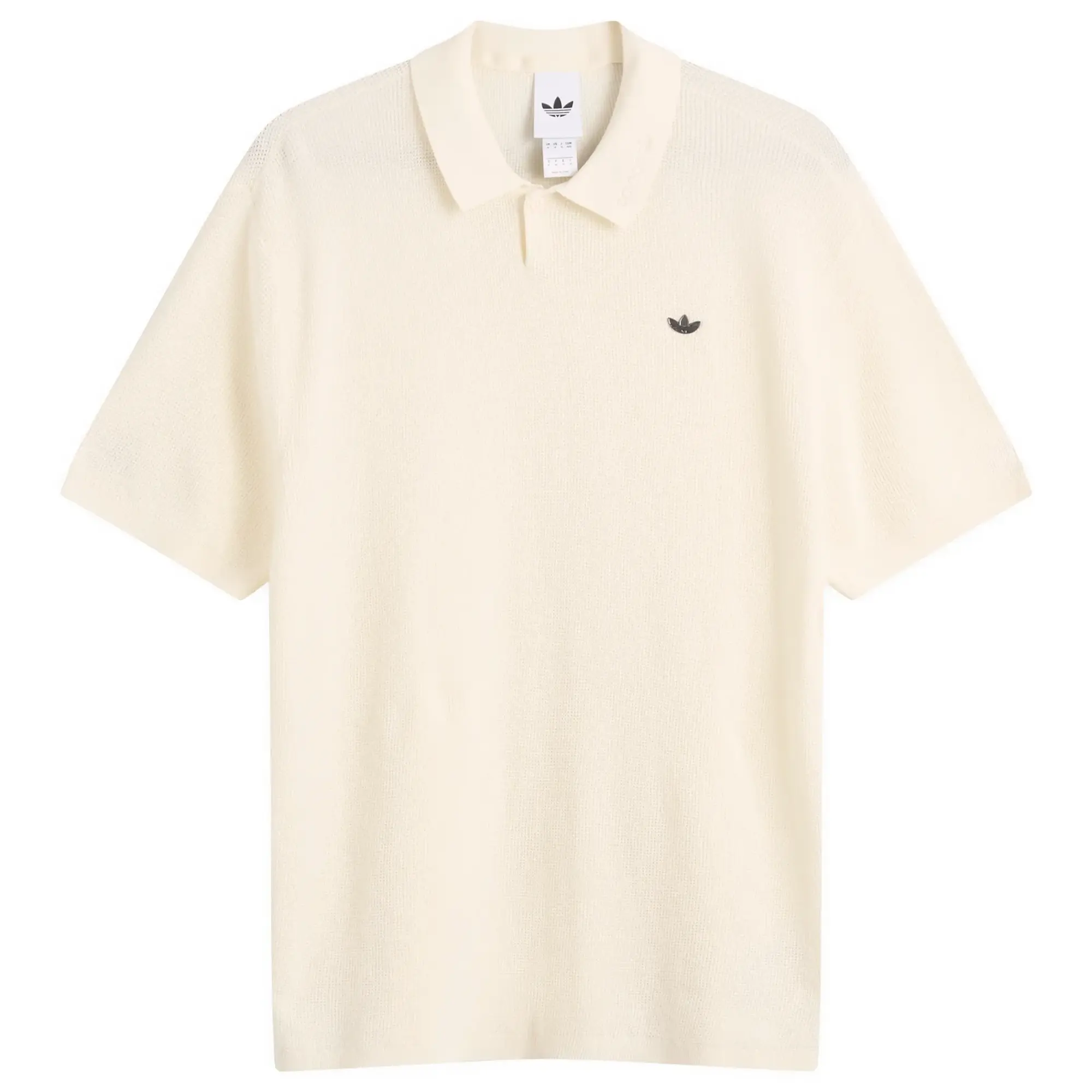 Adidas Men's Polo Shirt Cream White