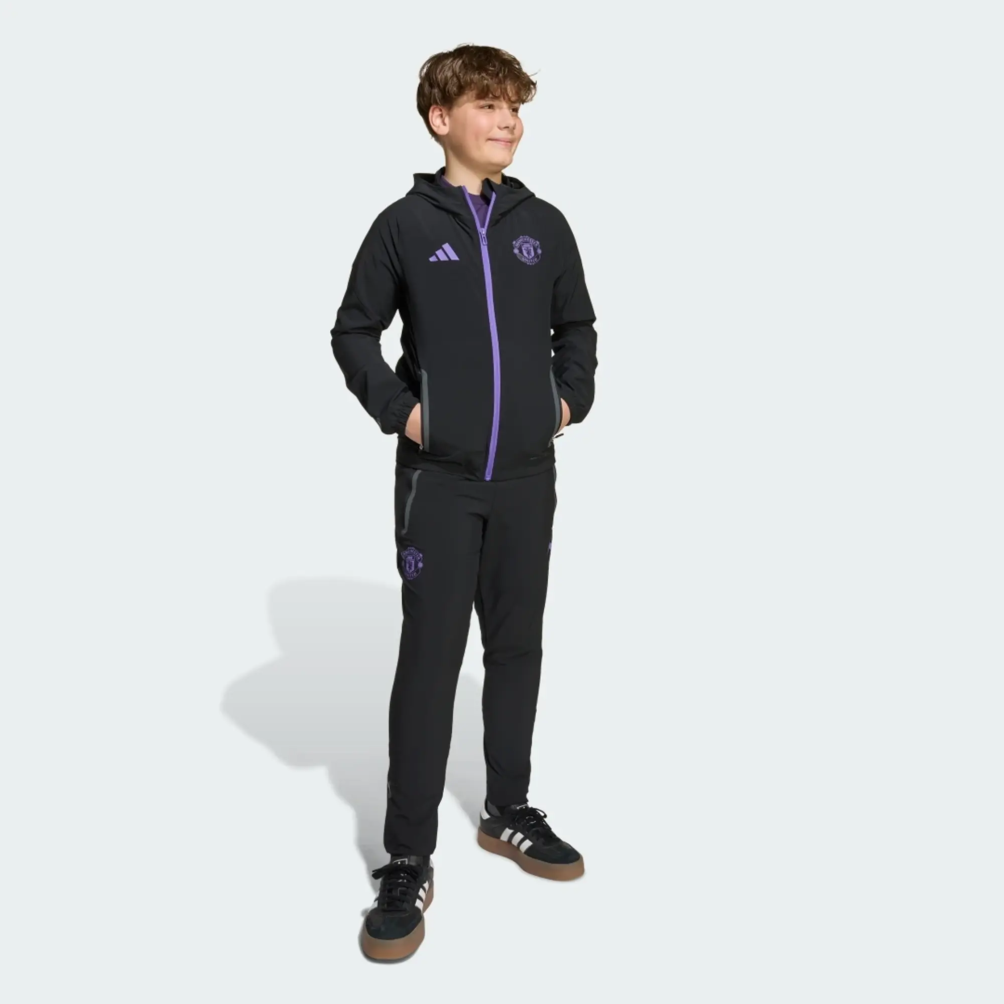 adidas Manchester United Tiro 25 Competition Vis Tech Travel Jacket Kids