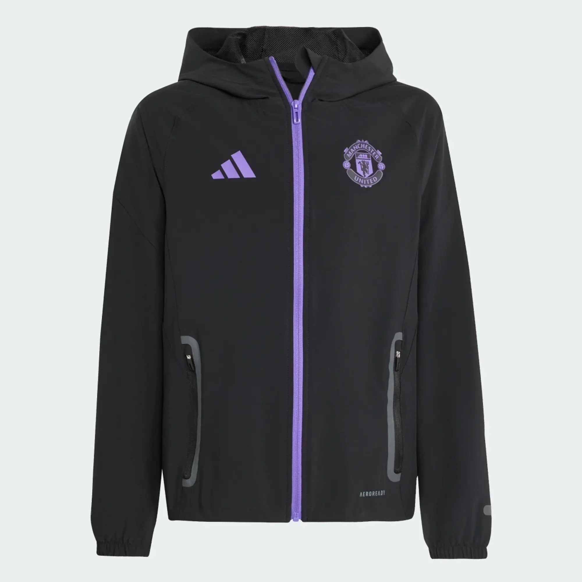 adidas Manchester United Tiro 25 Competition Vis Tech Travel Jacket Kids