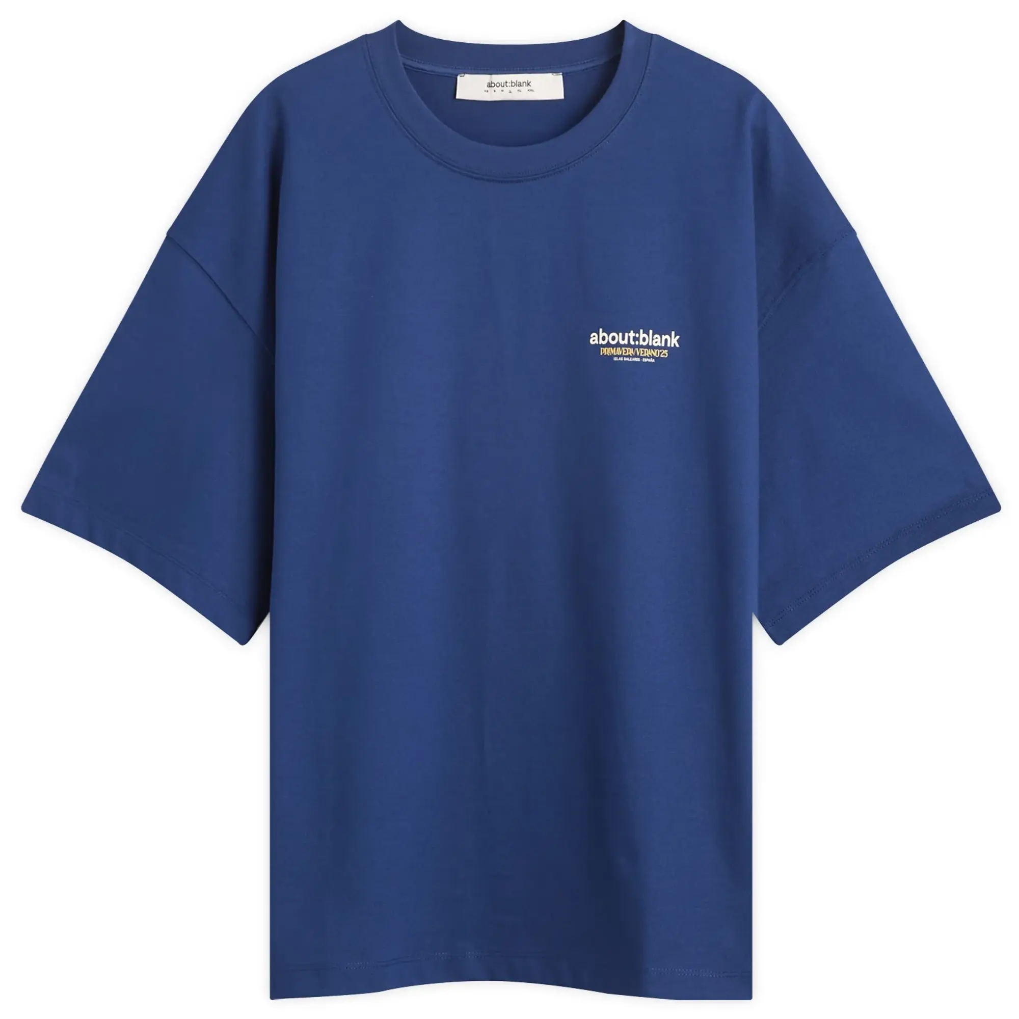 about:blank Men's Tour T-Shirt Estate Blue/Yellow/Ecru
