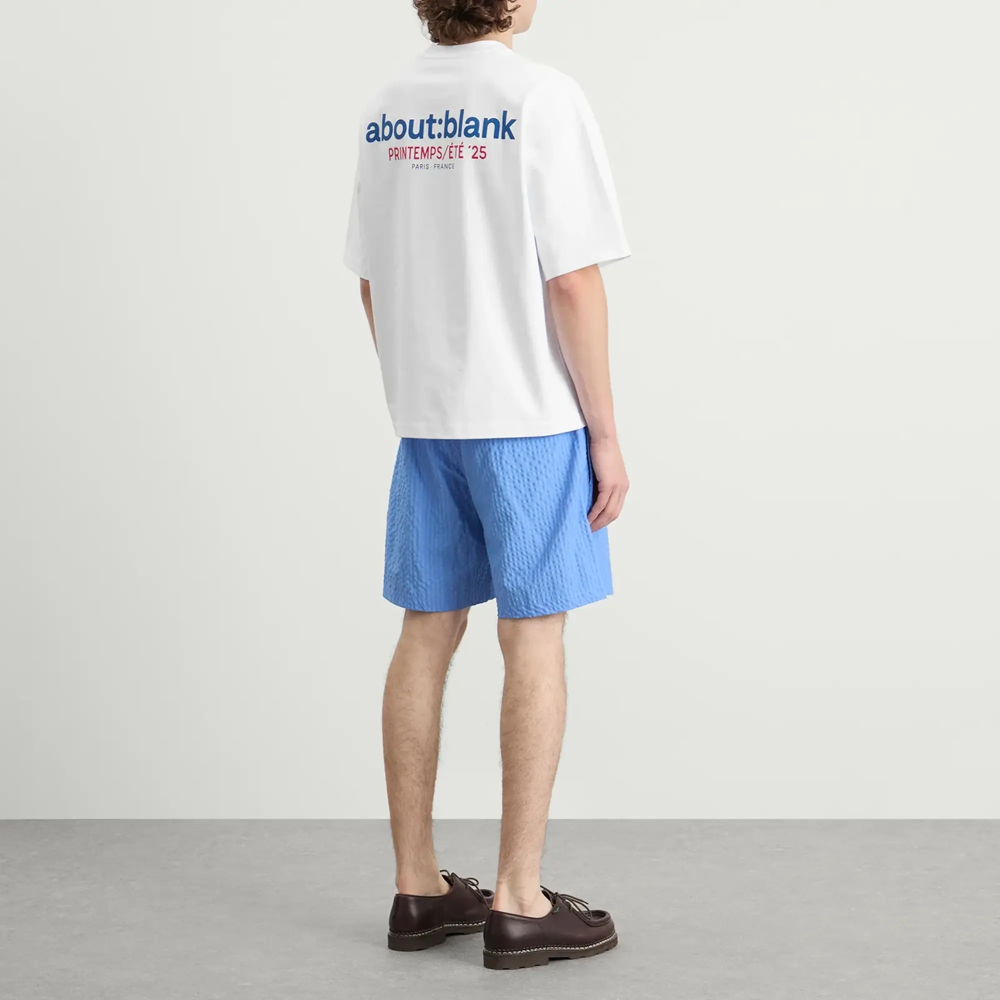 about:blank Men's Tour T-Shirt White/Red/Navy