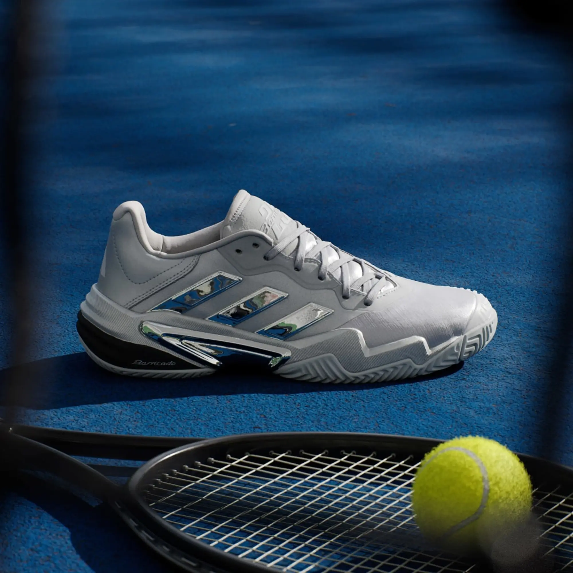 adidas Barricade 13 Silver Edition Tennis Shoes
