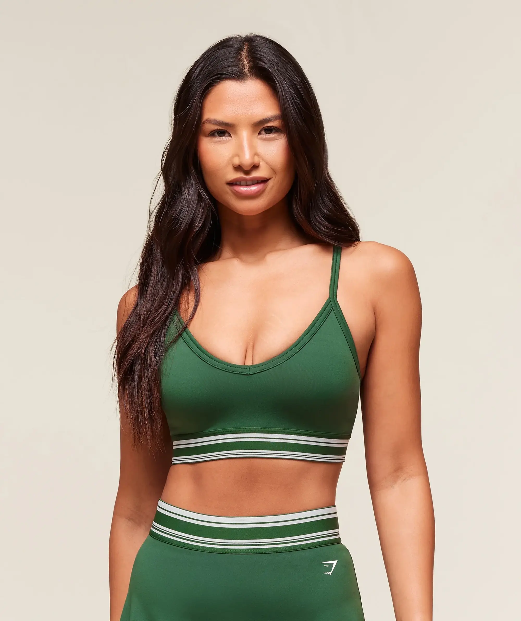  Retro Sports Bra - Classic Green