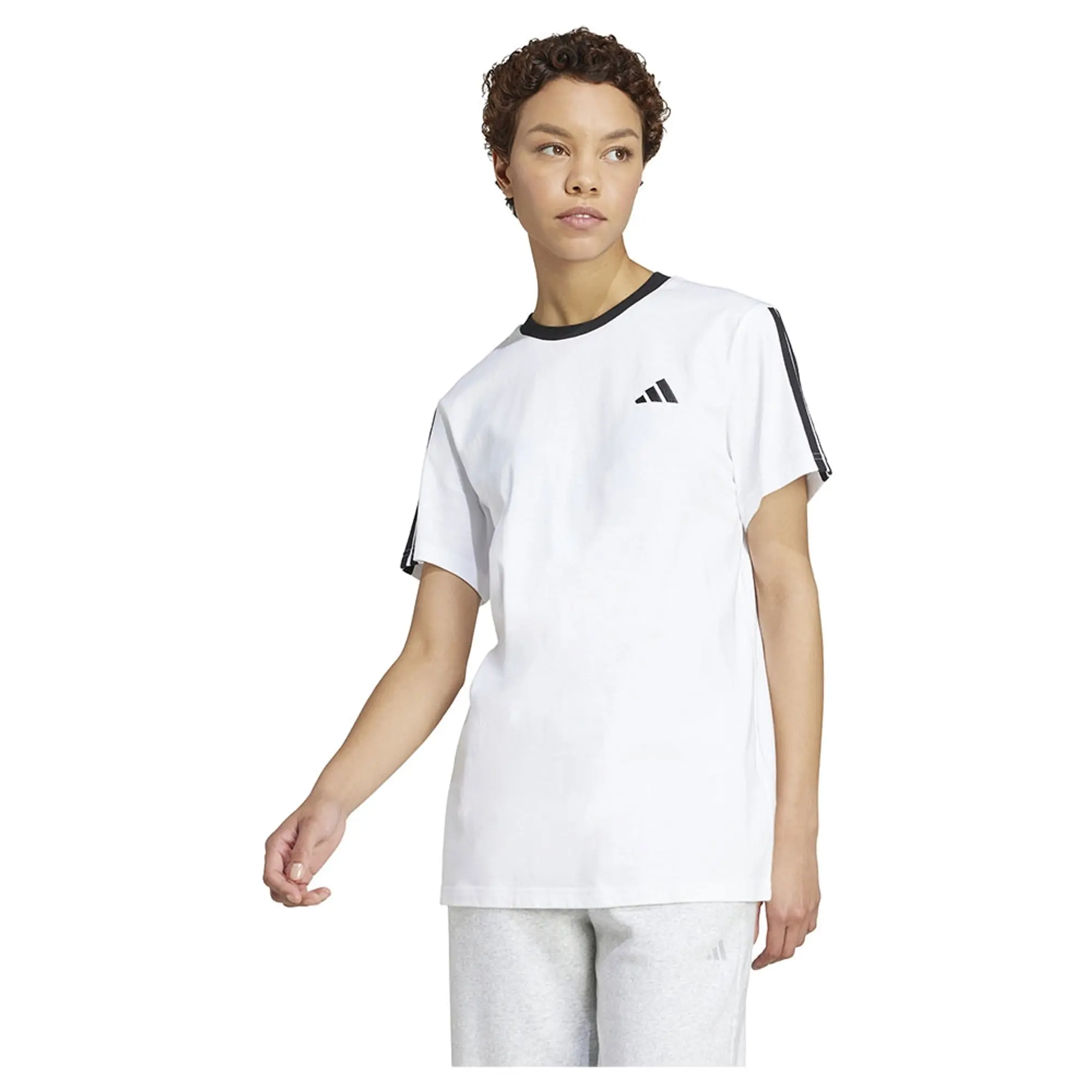 Adidas Essentials 3 Stripes  - White