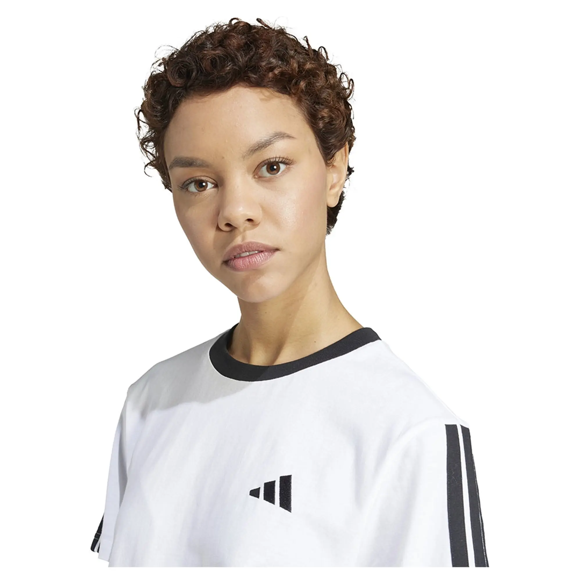 Adidas Essentials 3 Stripes  - White
