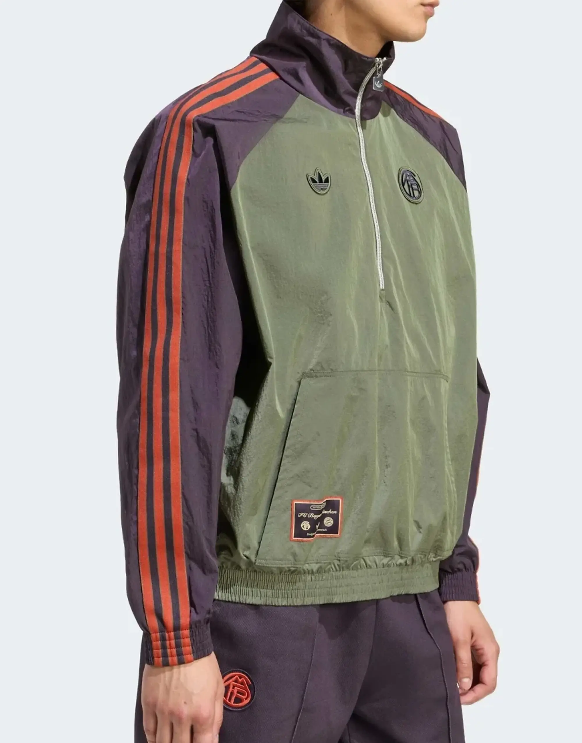 adidas Originals Bayern Munich 25 26 Terrace Icons Half Zip Jacket