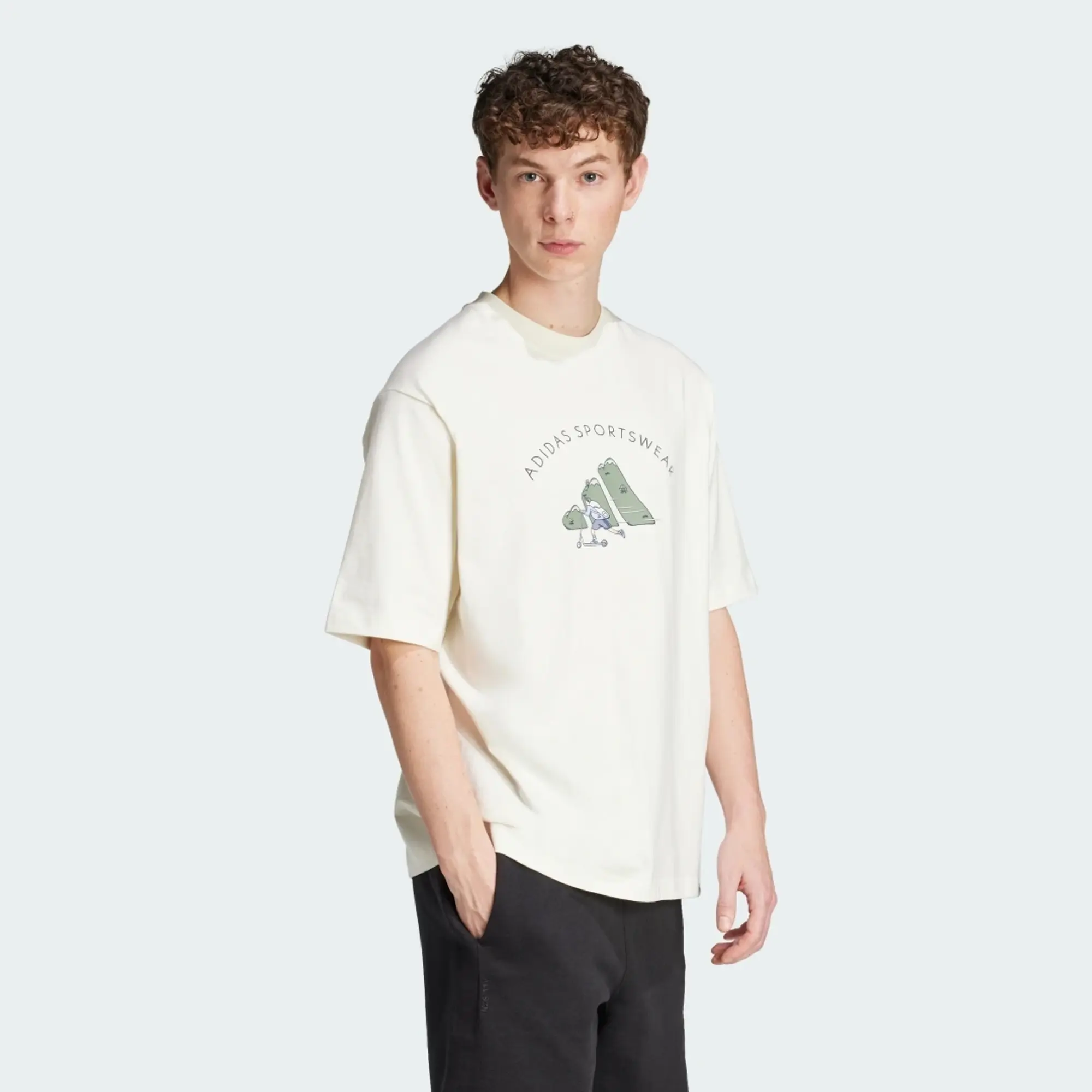 adidas Codes Doodle Scooter Graphic Tee
