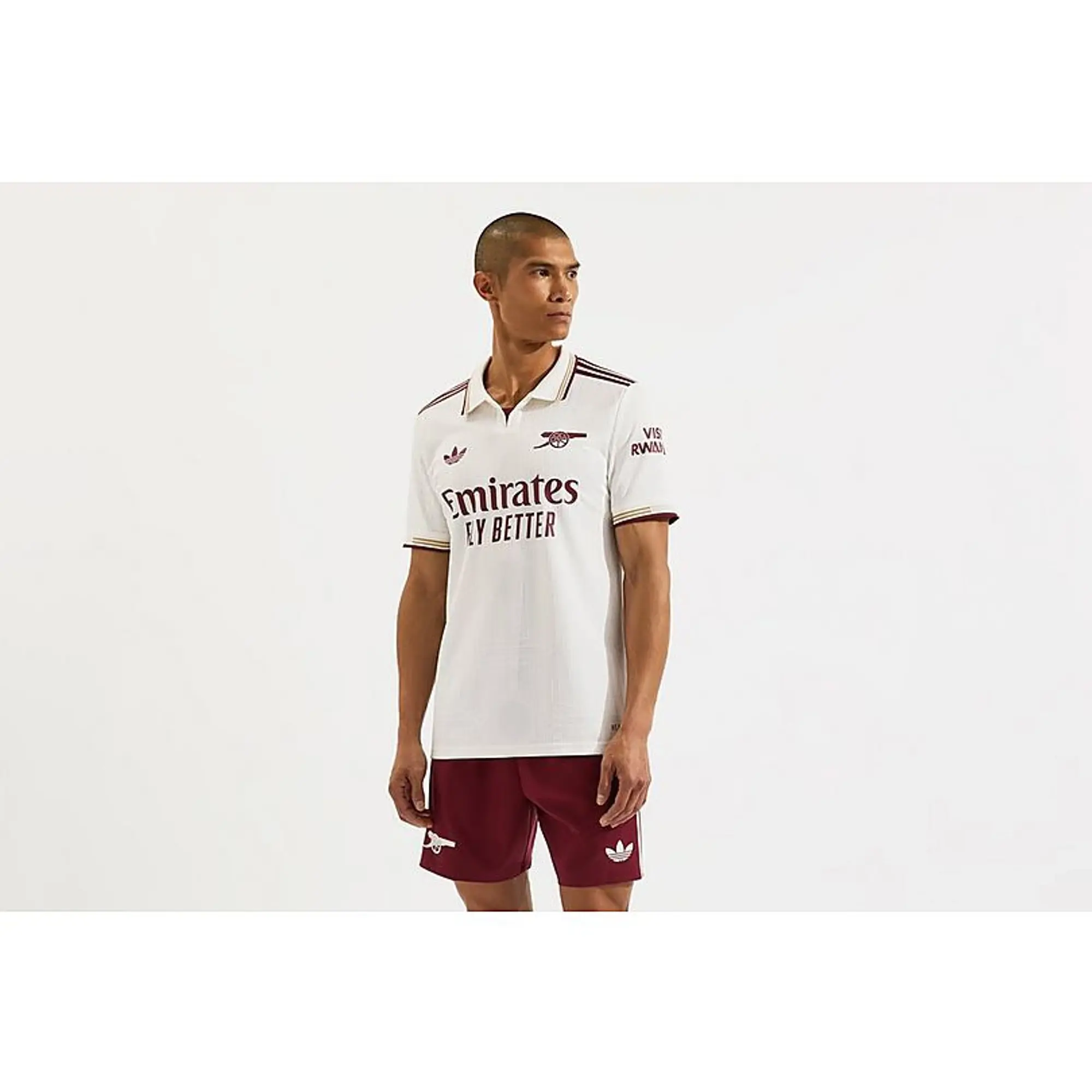 Arsenal adidas 25/26 Authentic Third Shirt, White