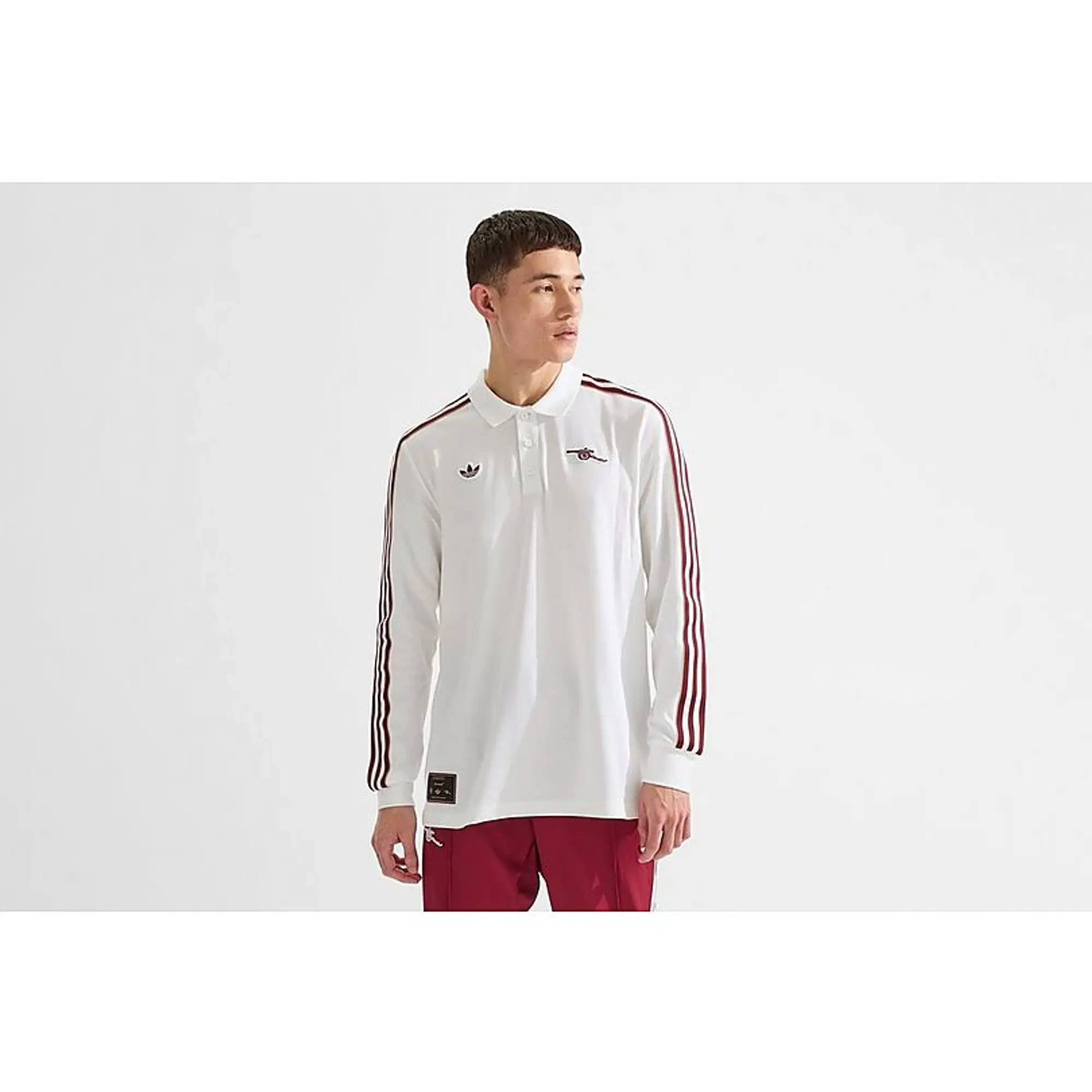 Arsenal adidas 25/26 Terrace Icons Polo Shirt, White