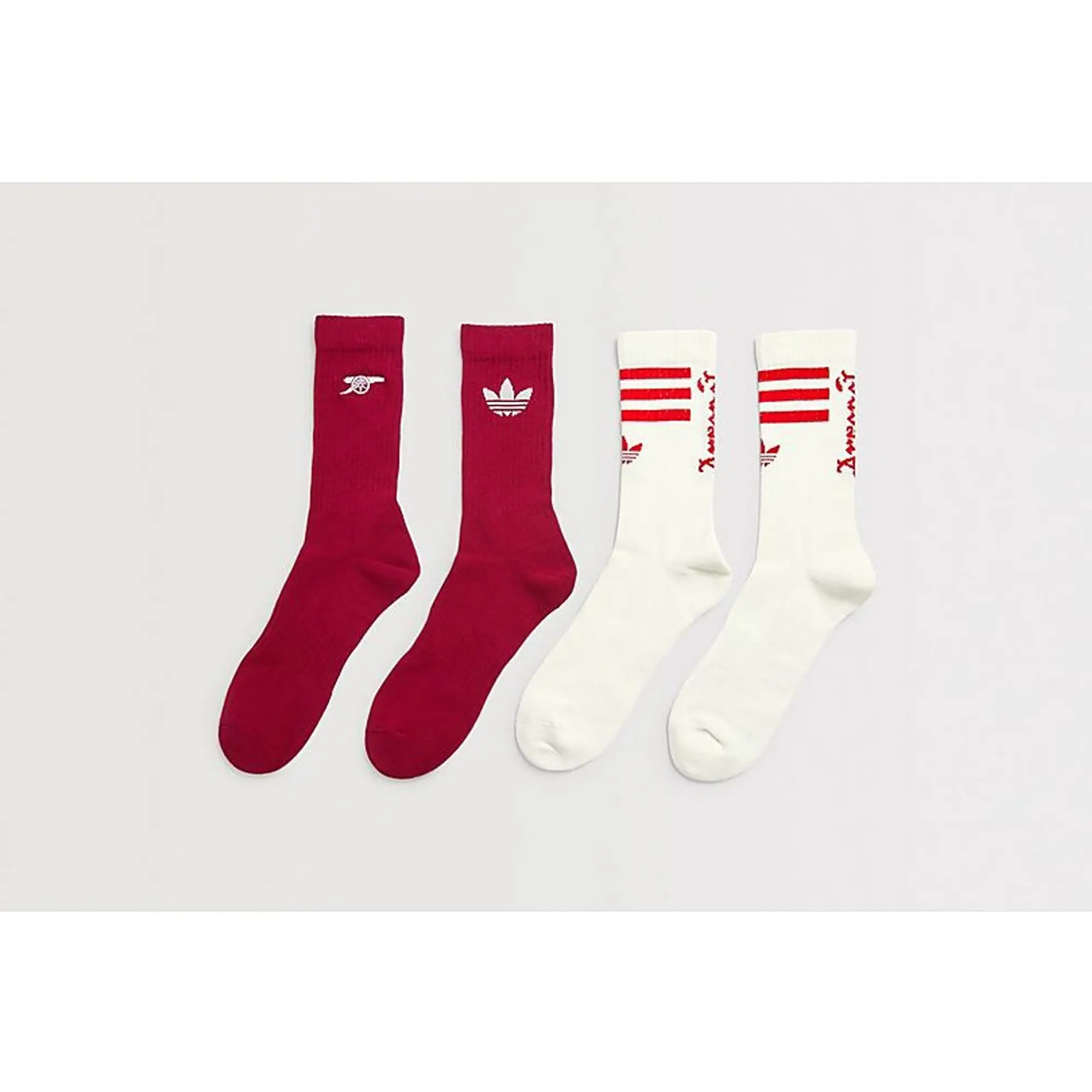 Arsenal adidas 25/26 Third Crew Socks, Burgundy