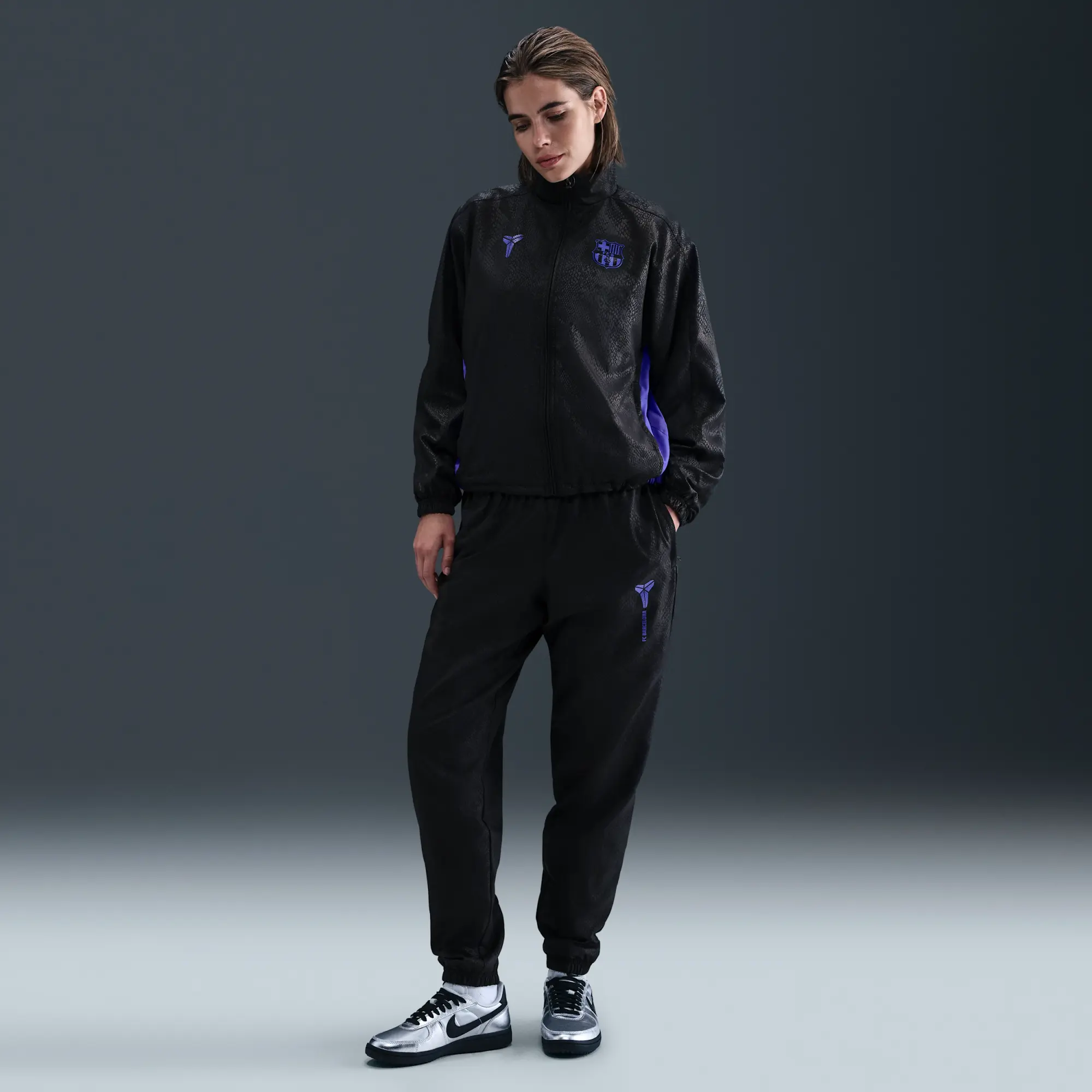 Nike F.C. Barcelona Away Kobe Football Graphic Tracksuit Bottoms - Black - Sustainable Materials