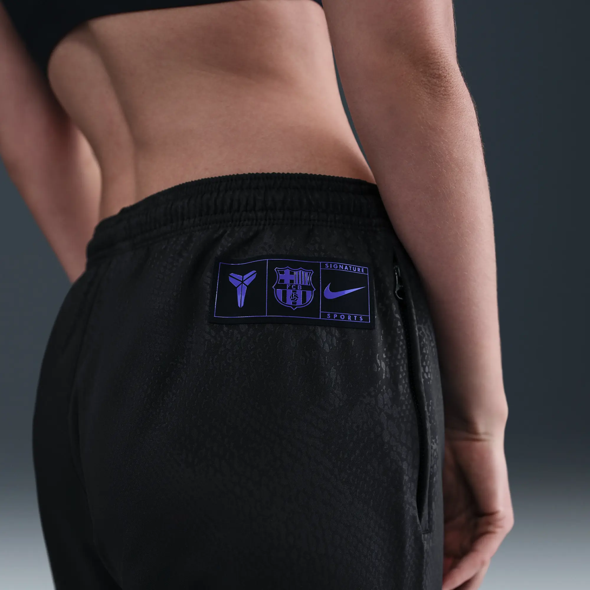 Nike F.C. Barcelona Away Kobe Football Graphic Tracksuit Bottoms - Black - Sustainable Materials