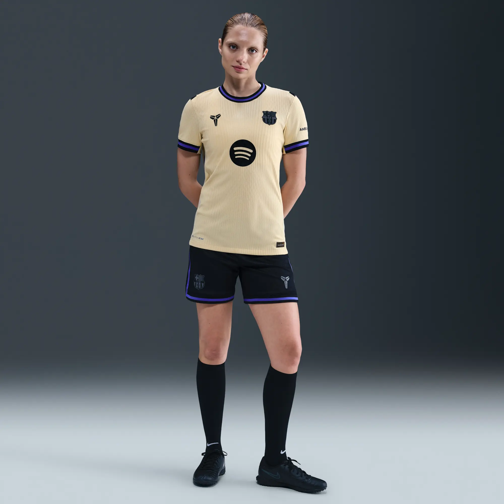 Nike F.C. Barcelona 2025/26 Match Away Women's Kobe Dri-FIT ADV Football Authentic Shirt - Brown - Polyester