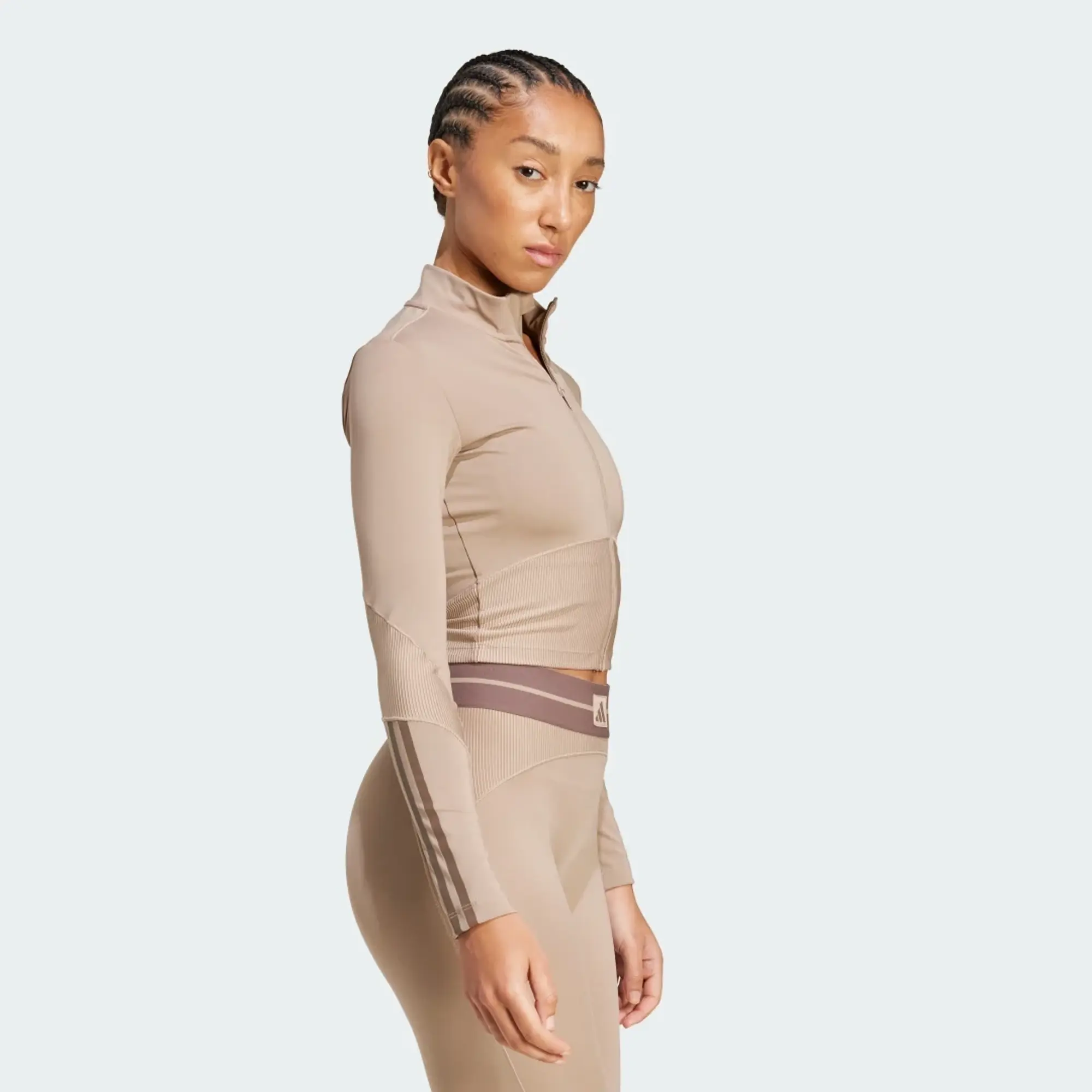 adidas Hyperglam Rib Zip Thru Cover Up