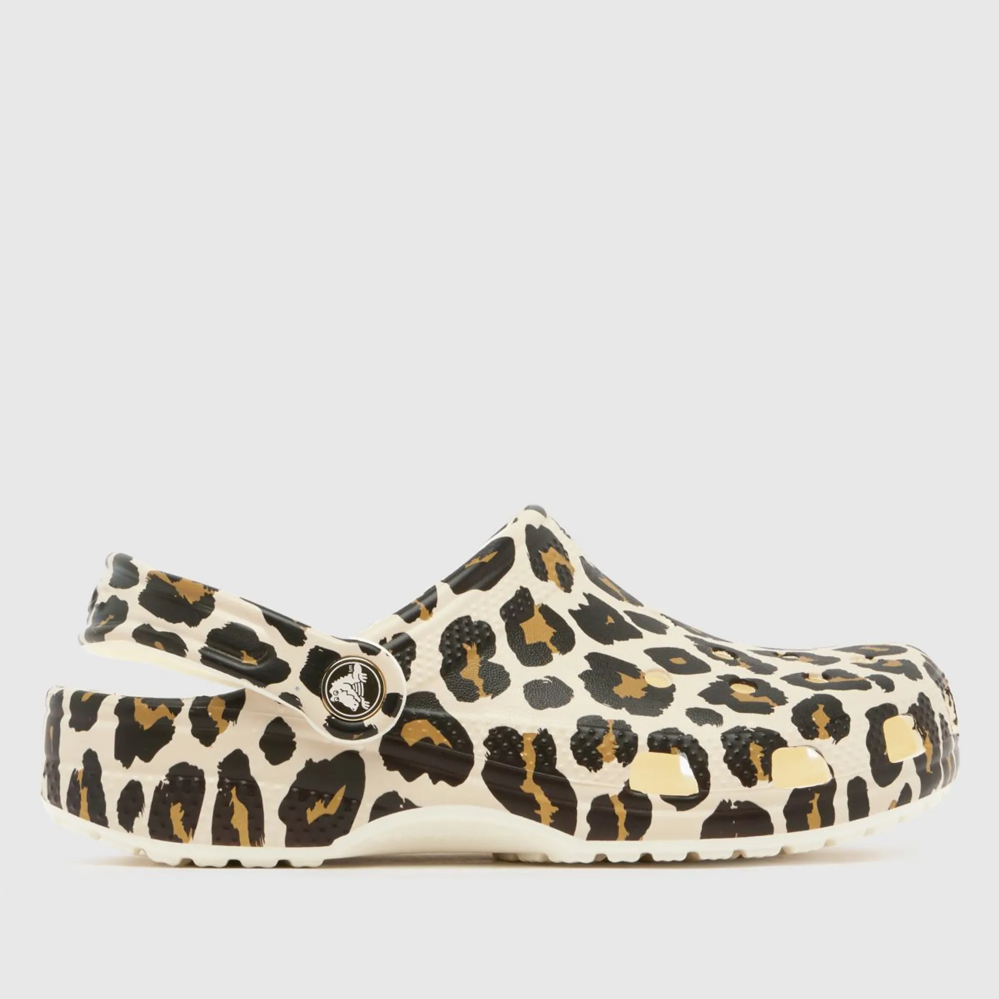 Crocs | Kids | Classic Leopard | Clogs | Chalk | C11