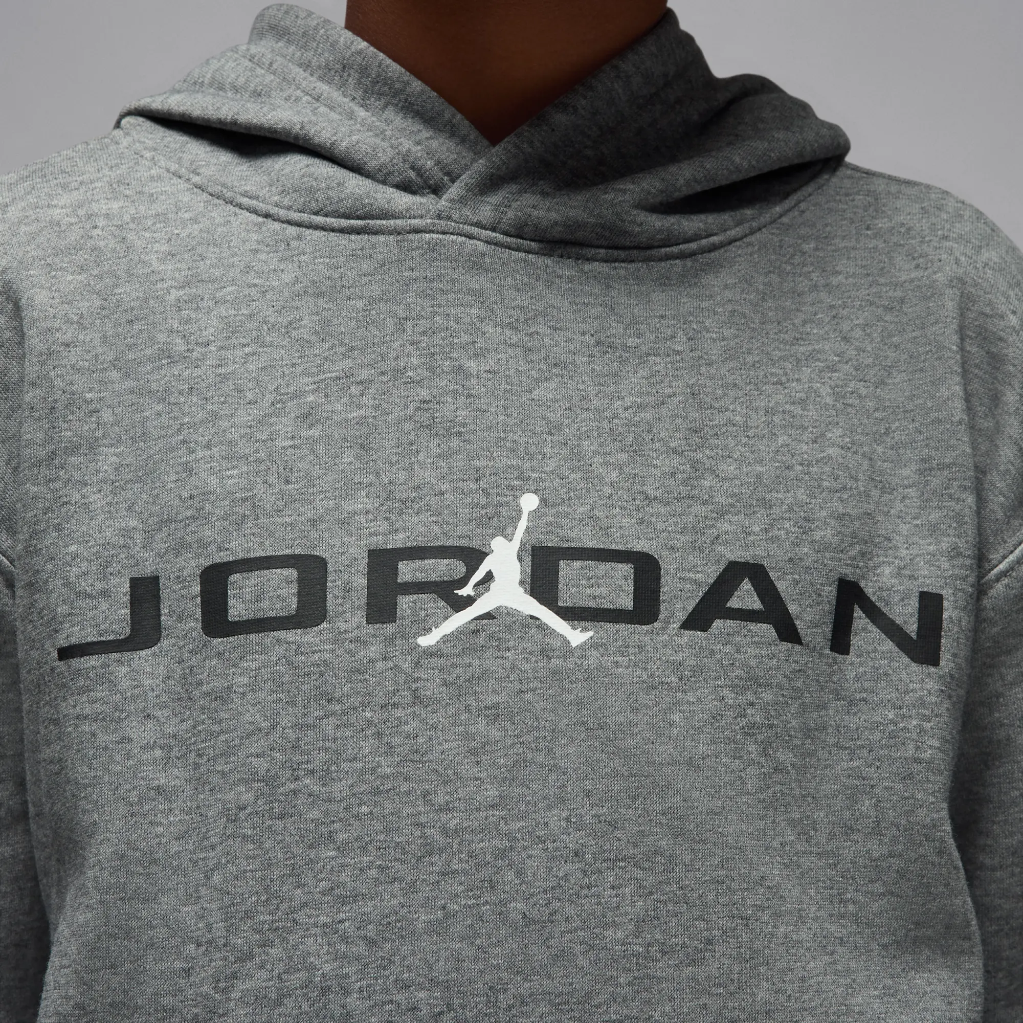 Nike Jordan Older Kids' Baseline Pullover Hoodie - Grey