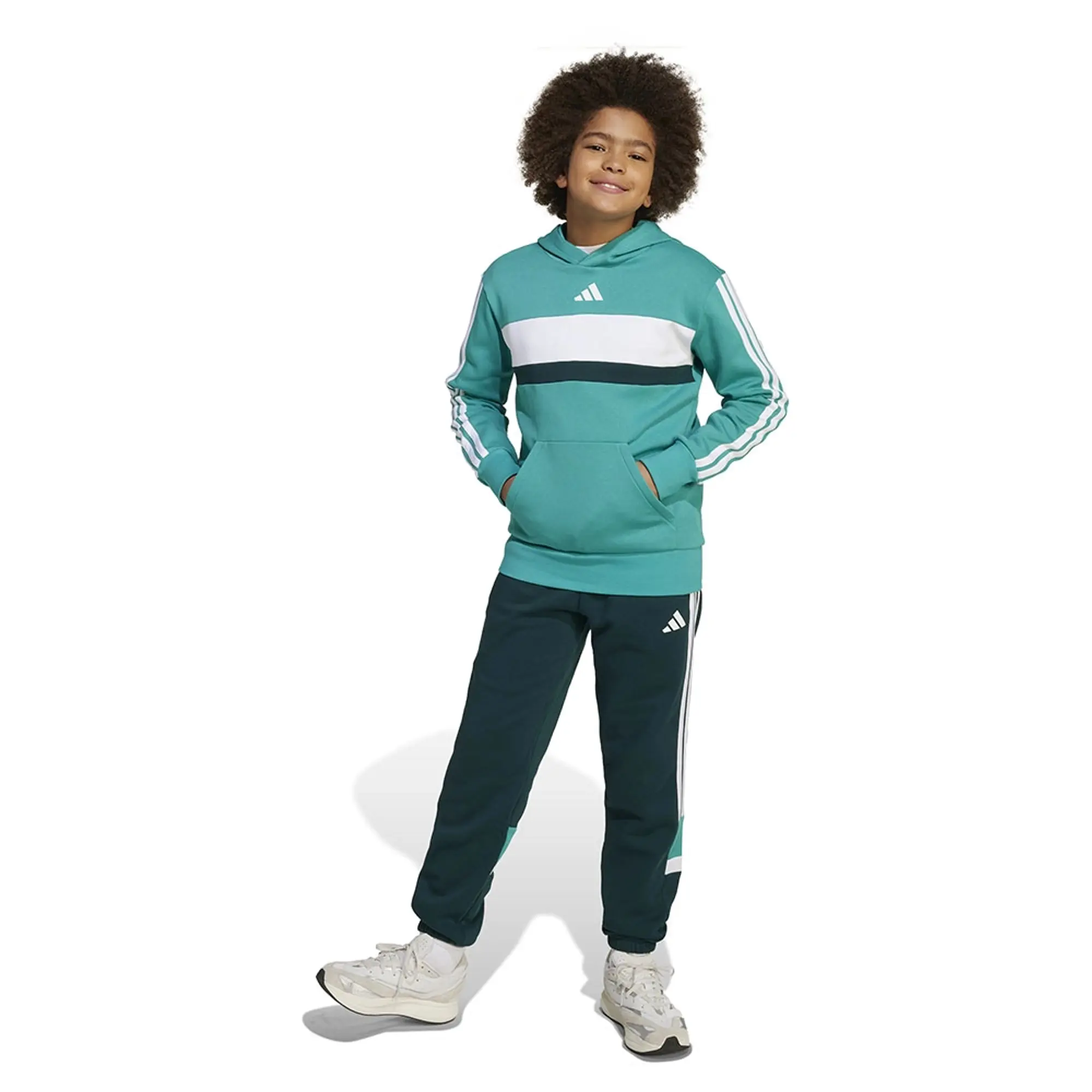 Adidas Seasonal Essentials Tiberio 3 Stripes Fleece Hoodie