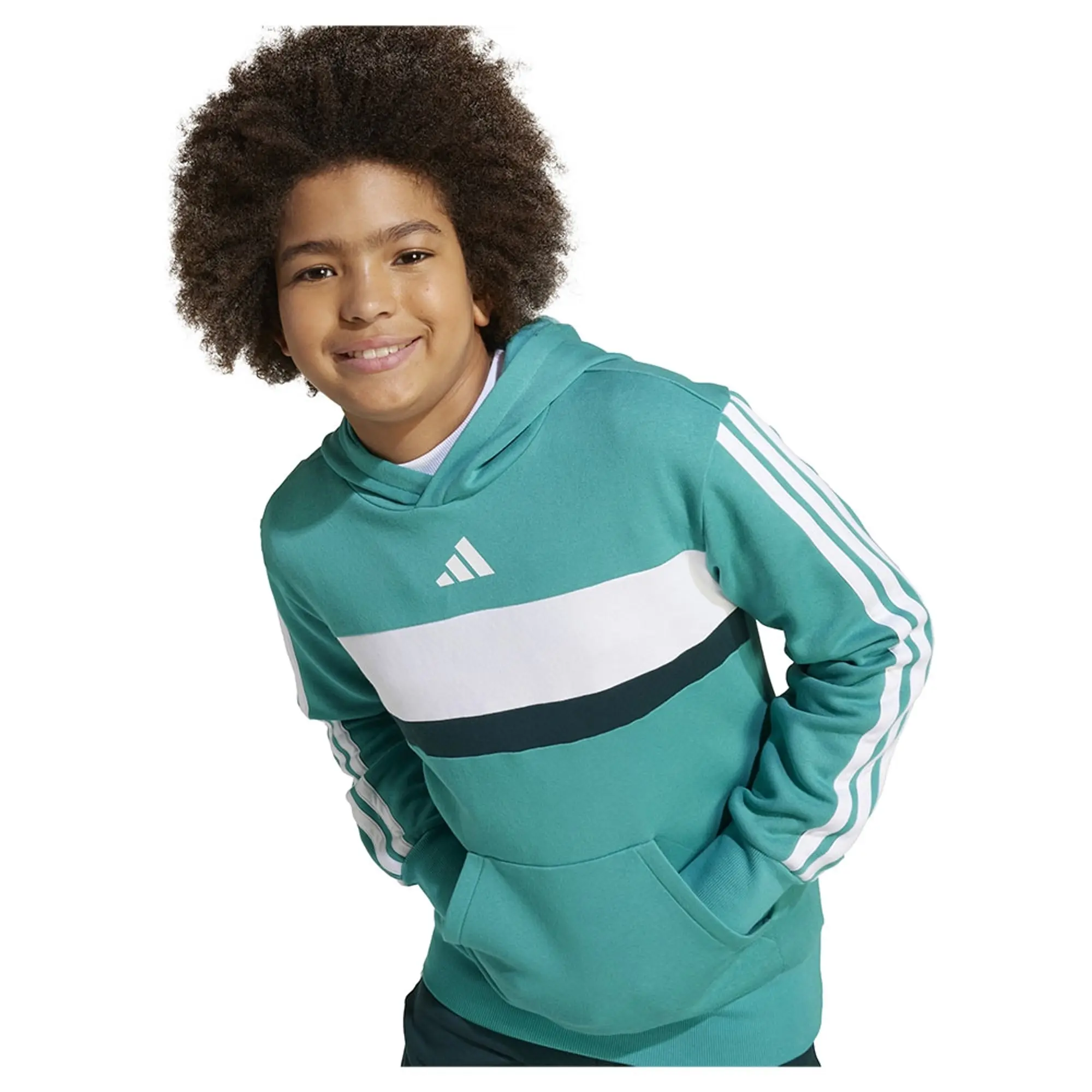 Adidas Seasonal Essentials Tiberio 3 Stripes Fleece Hoodie