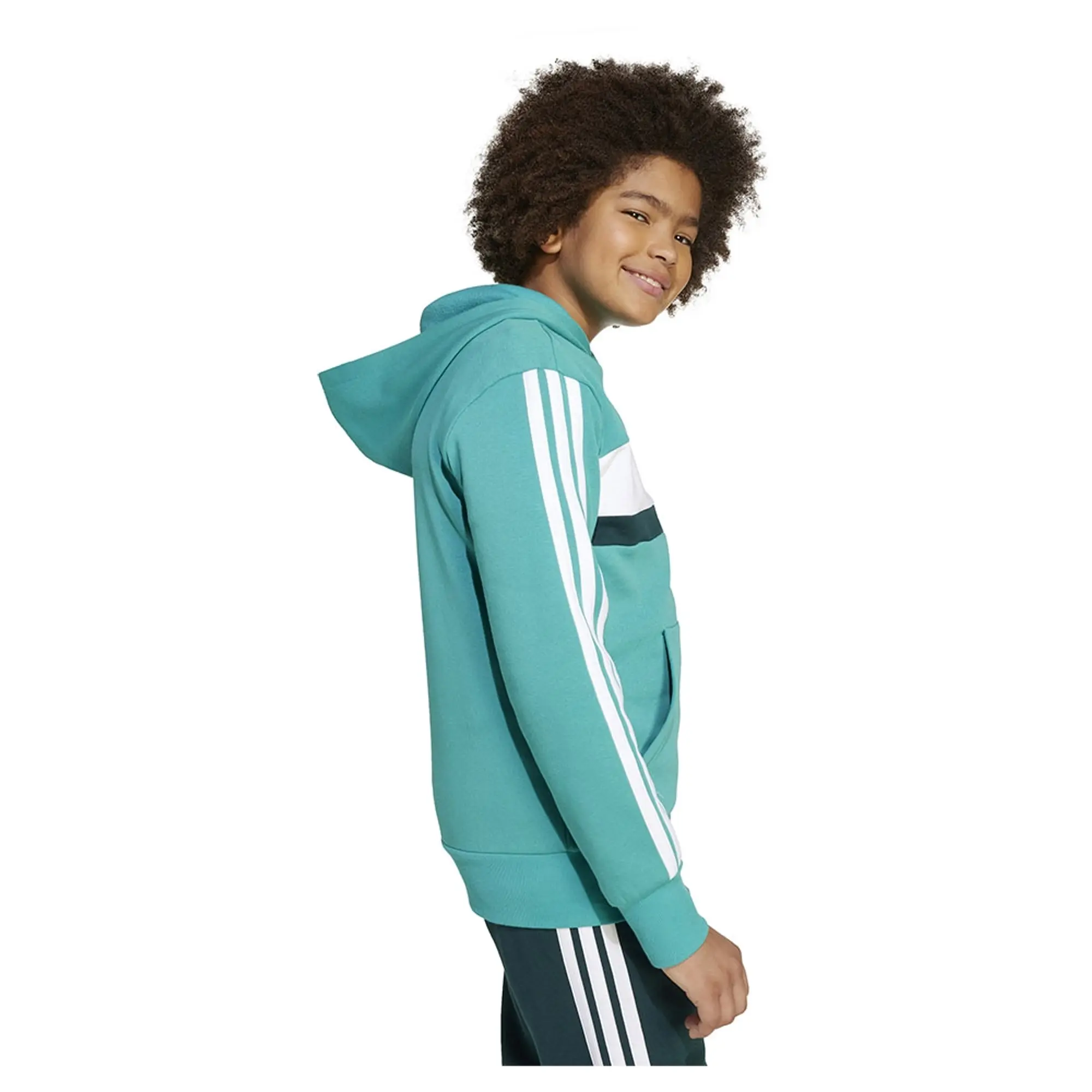 Adidas Seasonal Essentials Tiberio 3 Stripes Fleece Hoodie