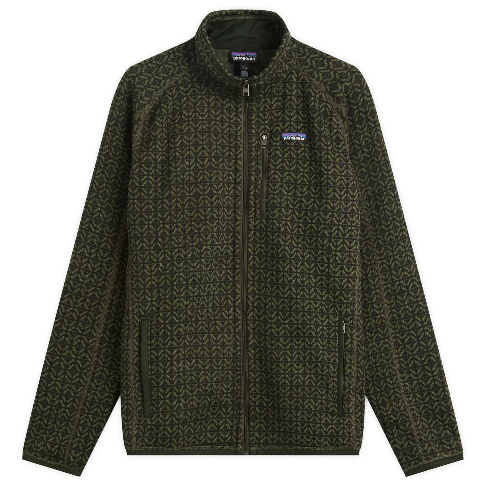 Patagonia Men's Better Sweater Jacket Scales Old Growth Green