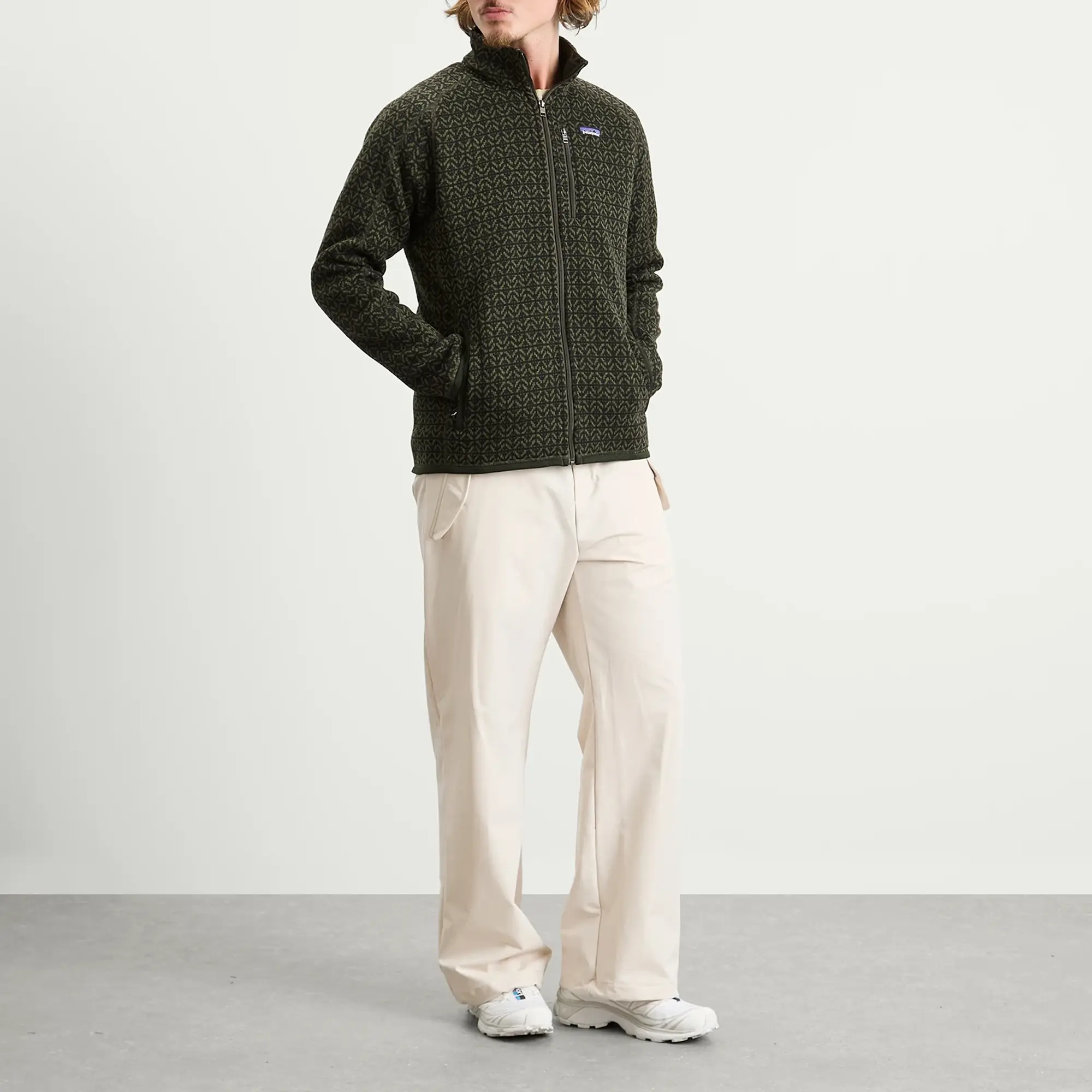 Patagonia Men's Better Sweater Jacket Scales Old Growth Green