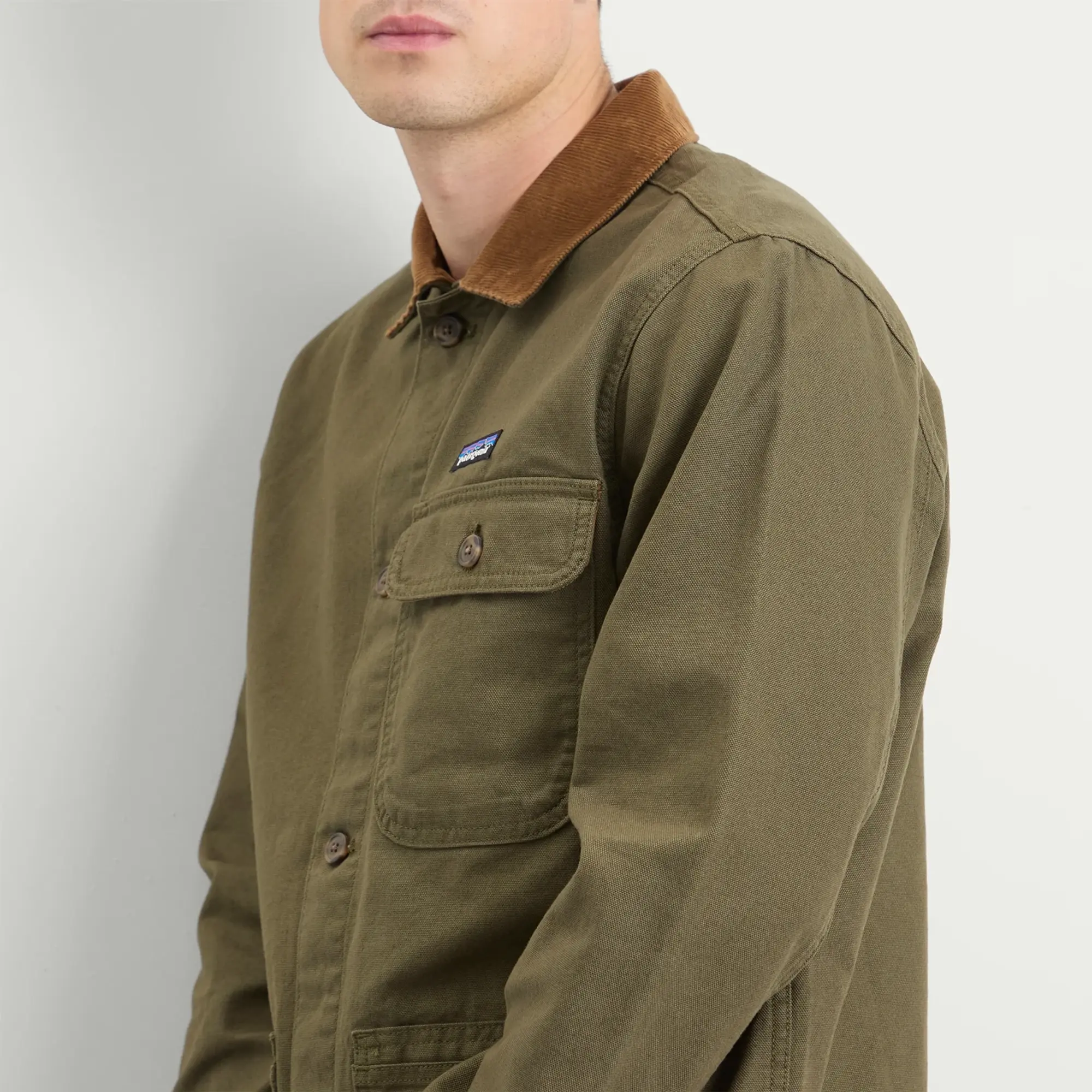 Patagonia Men's Point Reyes Canvas Jacket Basin Green