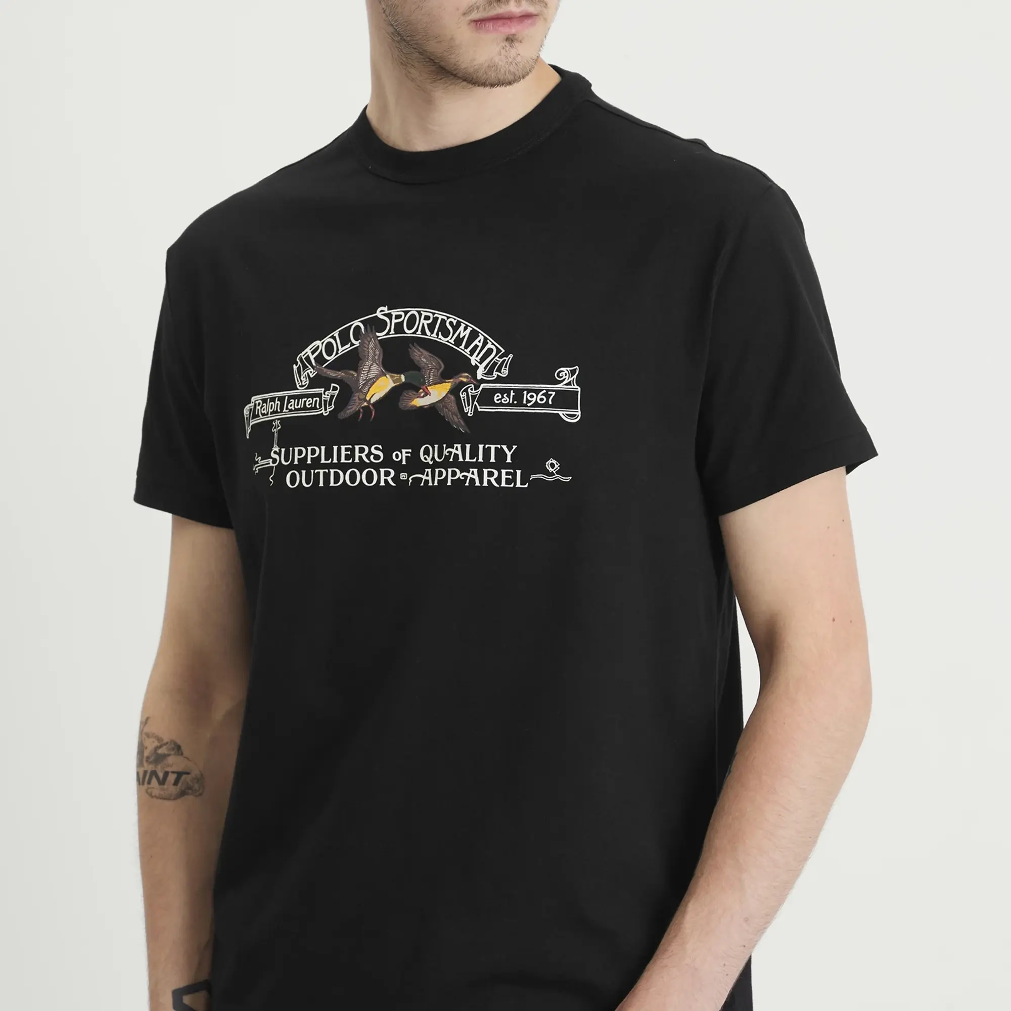 Polo Ralph Lauren Men's Sportsman T-Shirt Polo Black