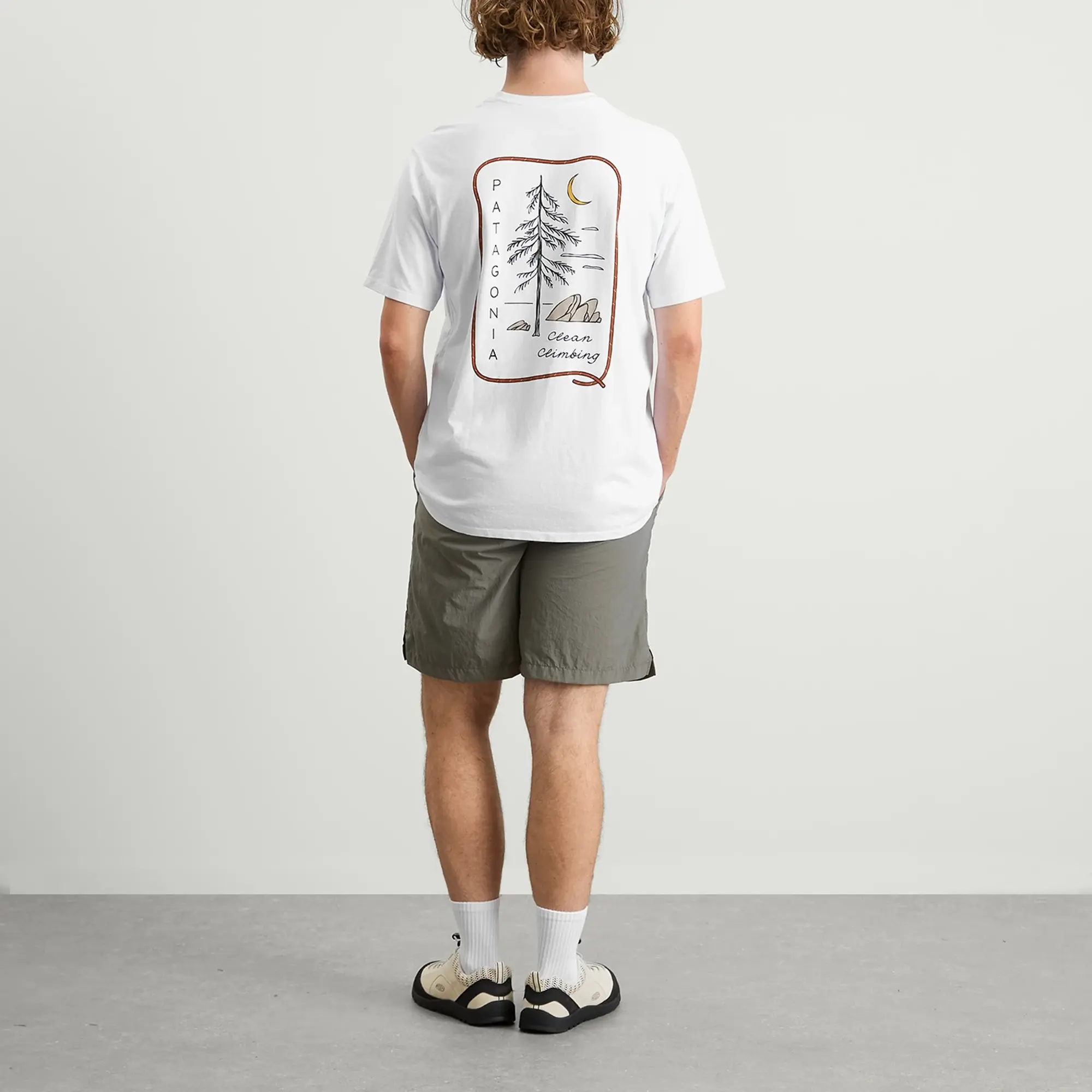 Patagonia Men's Clean Climb Roots Responsibili-Tee White
