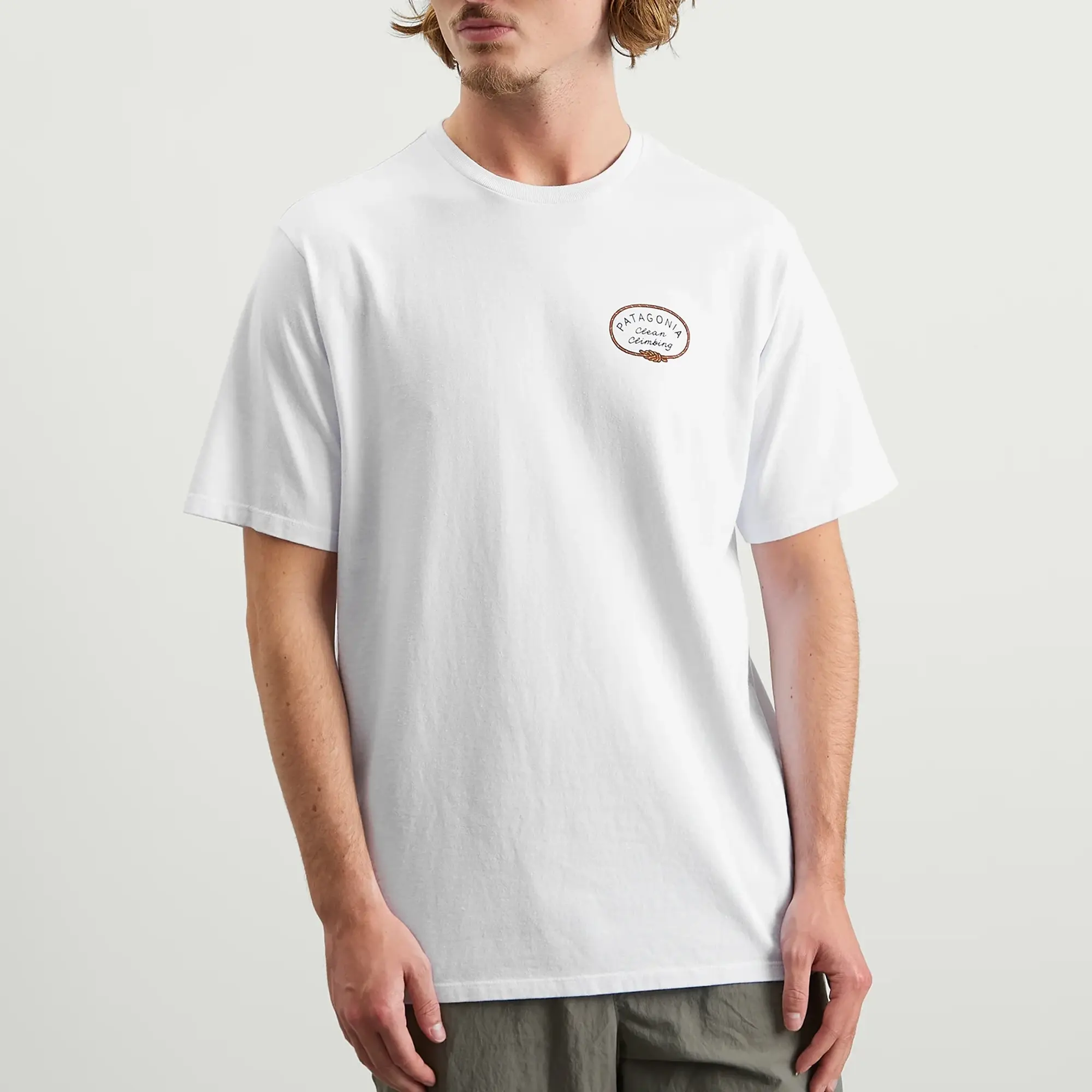 Patagonia Men's Clean Climb Roots Responsibili-Tee White