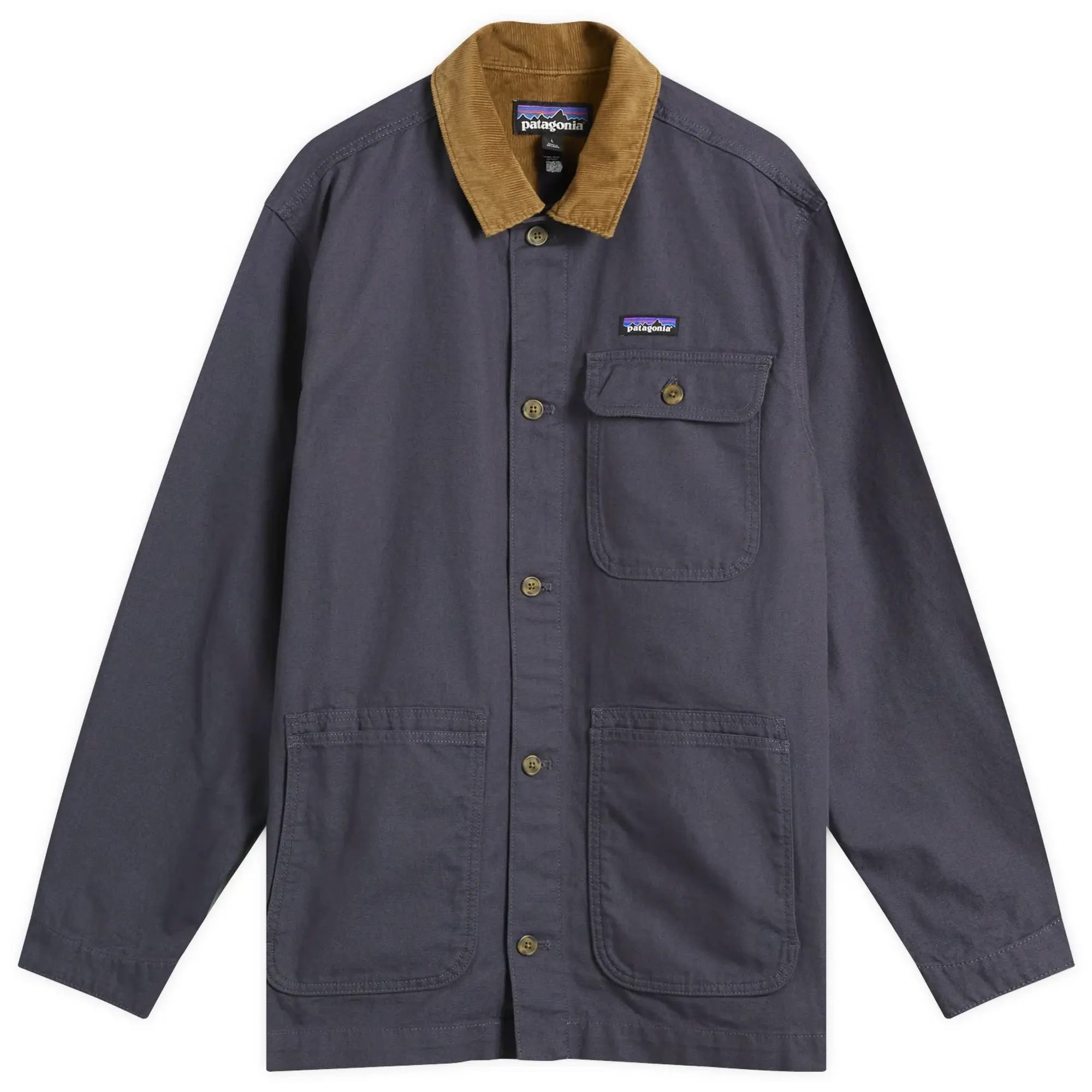 Patagonia Men's Point Reyes Canvas Jacket Smolder Blue