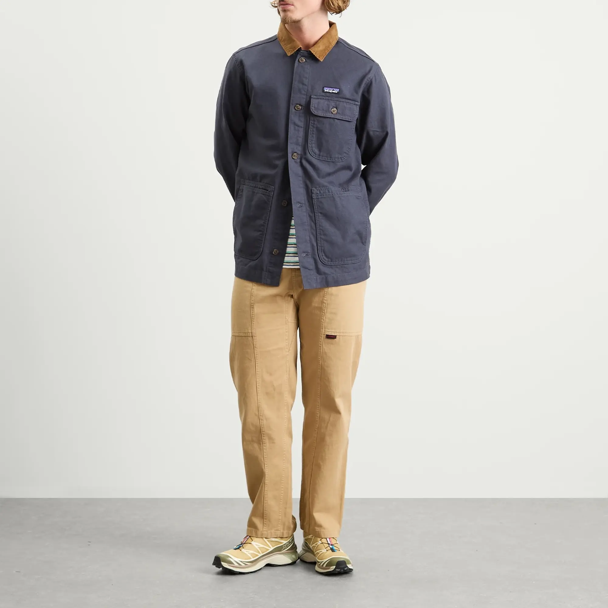 Patagonia Men's Point Reyes Canvas Jacket Smolder Blue