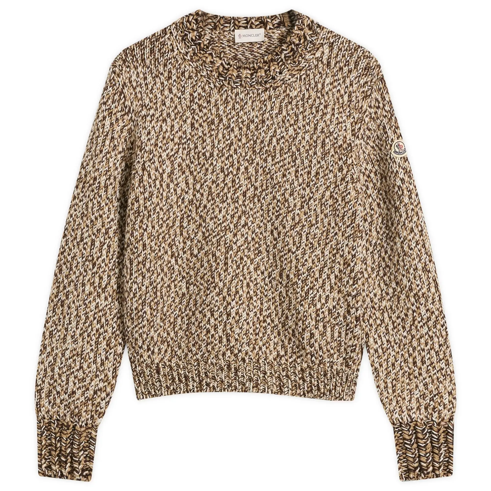 Moncler Women's Crewneck Jumper Medium Brown