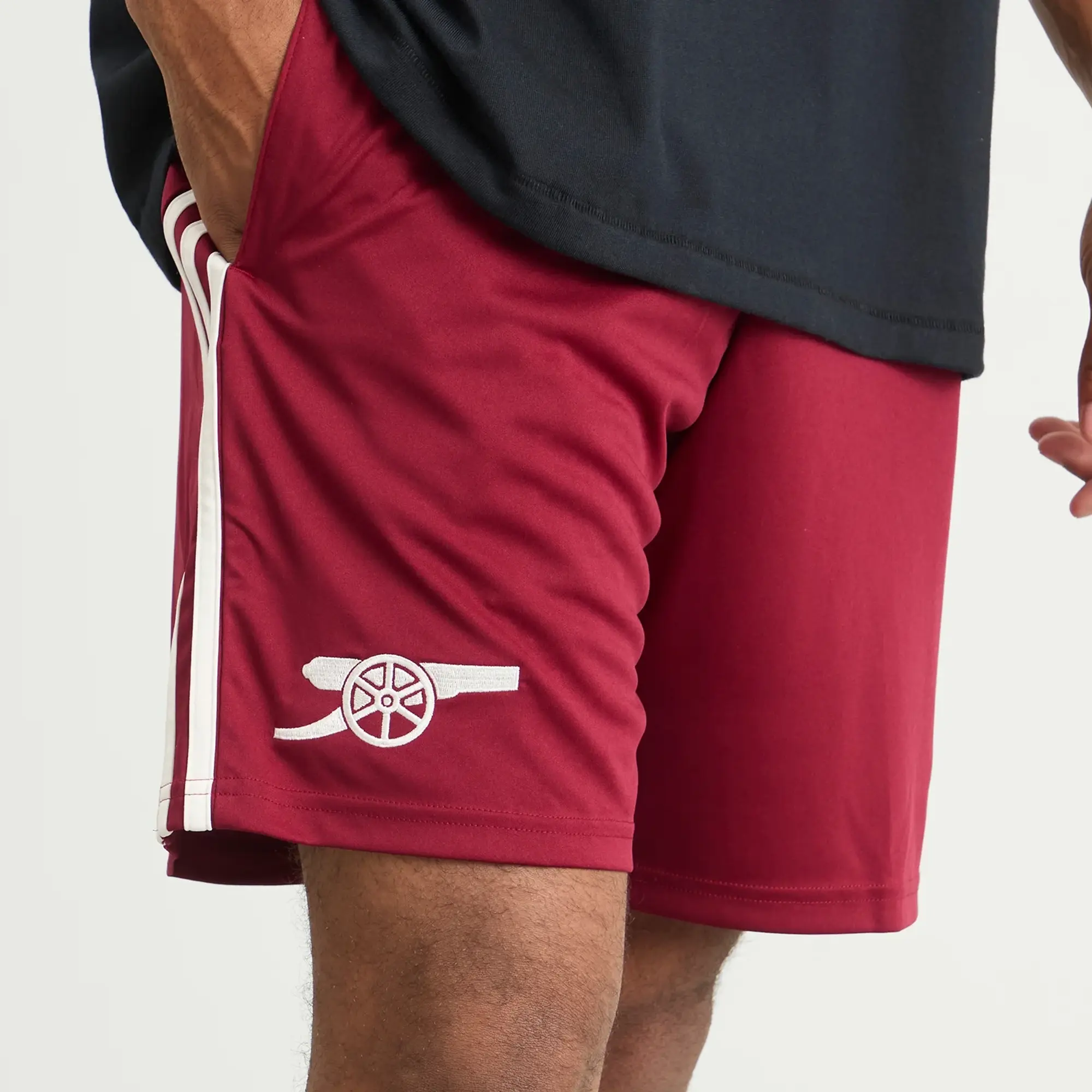 Adidas Men's Arsenal FC 25/26 3rd Shorts Cloud White/Team Coll Burgundy