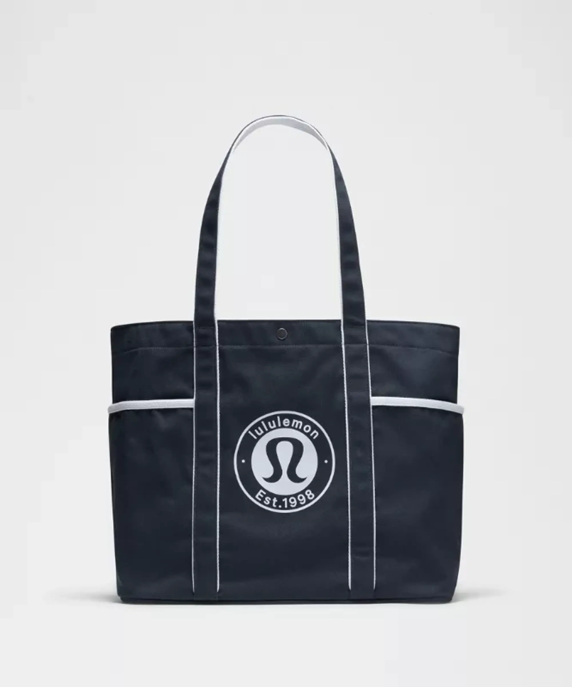 lululemon – Daily Multi-Pocket Canvas Tote Bag 20L Logo – Color Blue